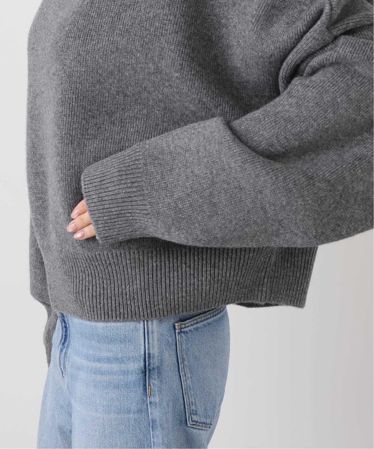 R2W/アールツーダブリュー】CROP TURTLE KNIT（ニット／セーター