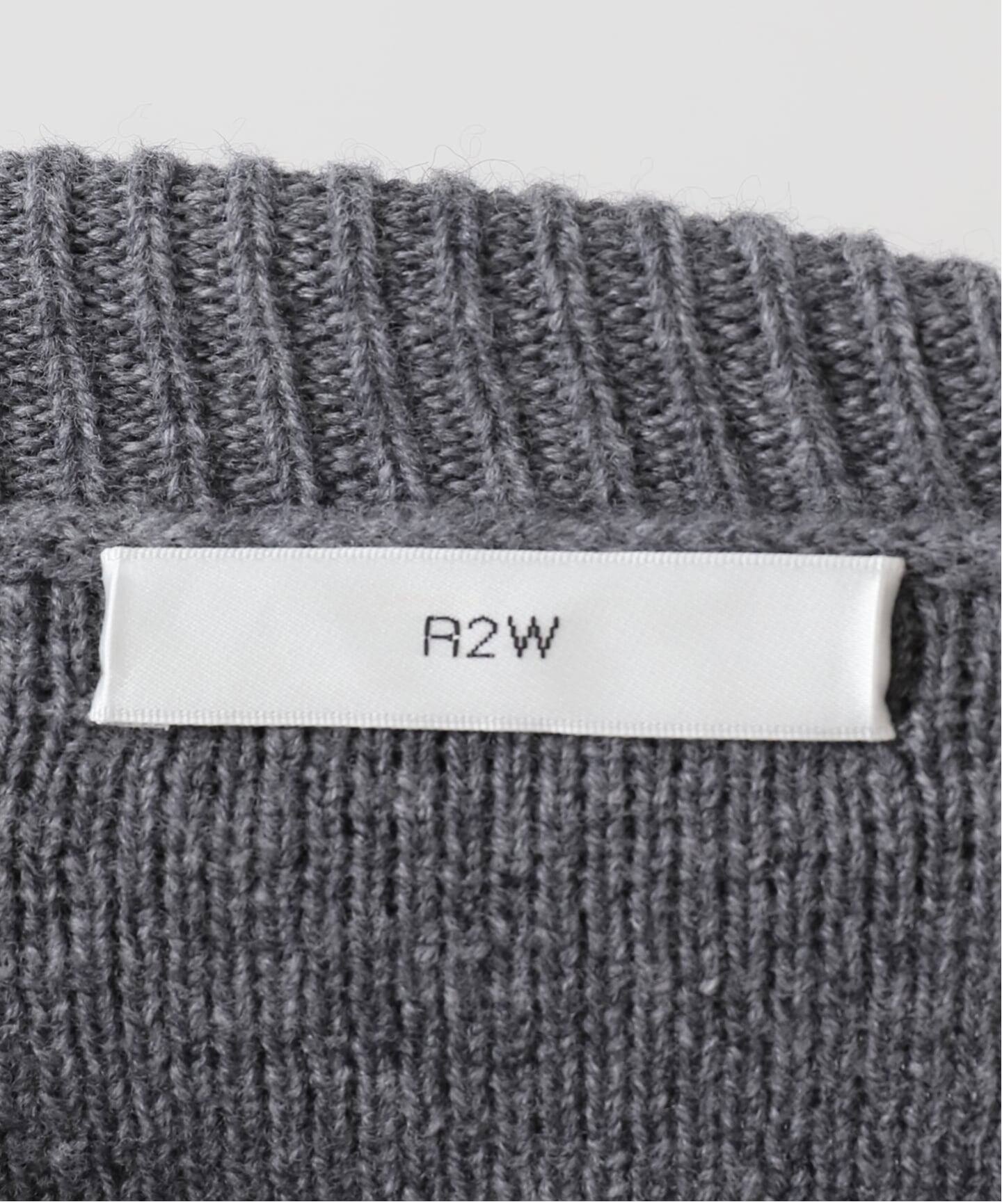 R2W/アールツーダブリュー】CROP TURTLE KNIT（ニット／セーター