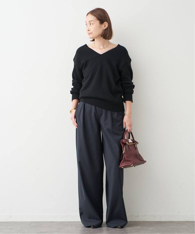 NOICE/ノイス】OFF-SHOULDER WOOLBLEND KNIT（ニット／セーター 