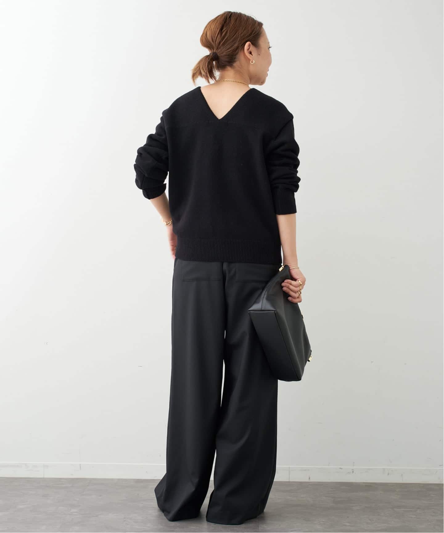予約》【NOICE/ノイス】OFF-SHOULDER WOOLBLEND KNIT（ニット