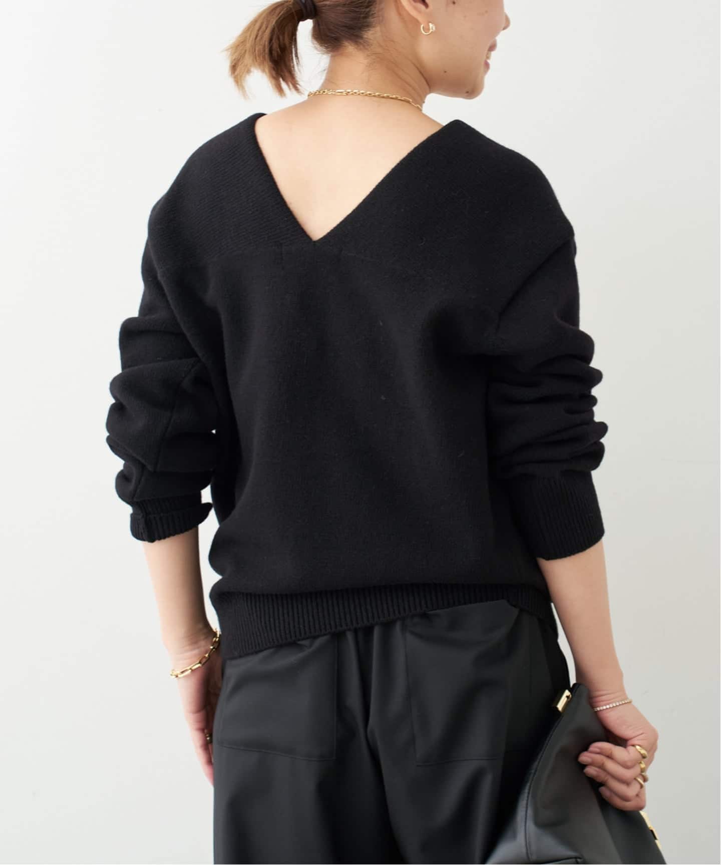 NOICE/ノイス】OFF-SHOULDER WOOLBLEND KNIT（ニット／セーター