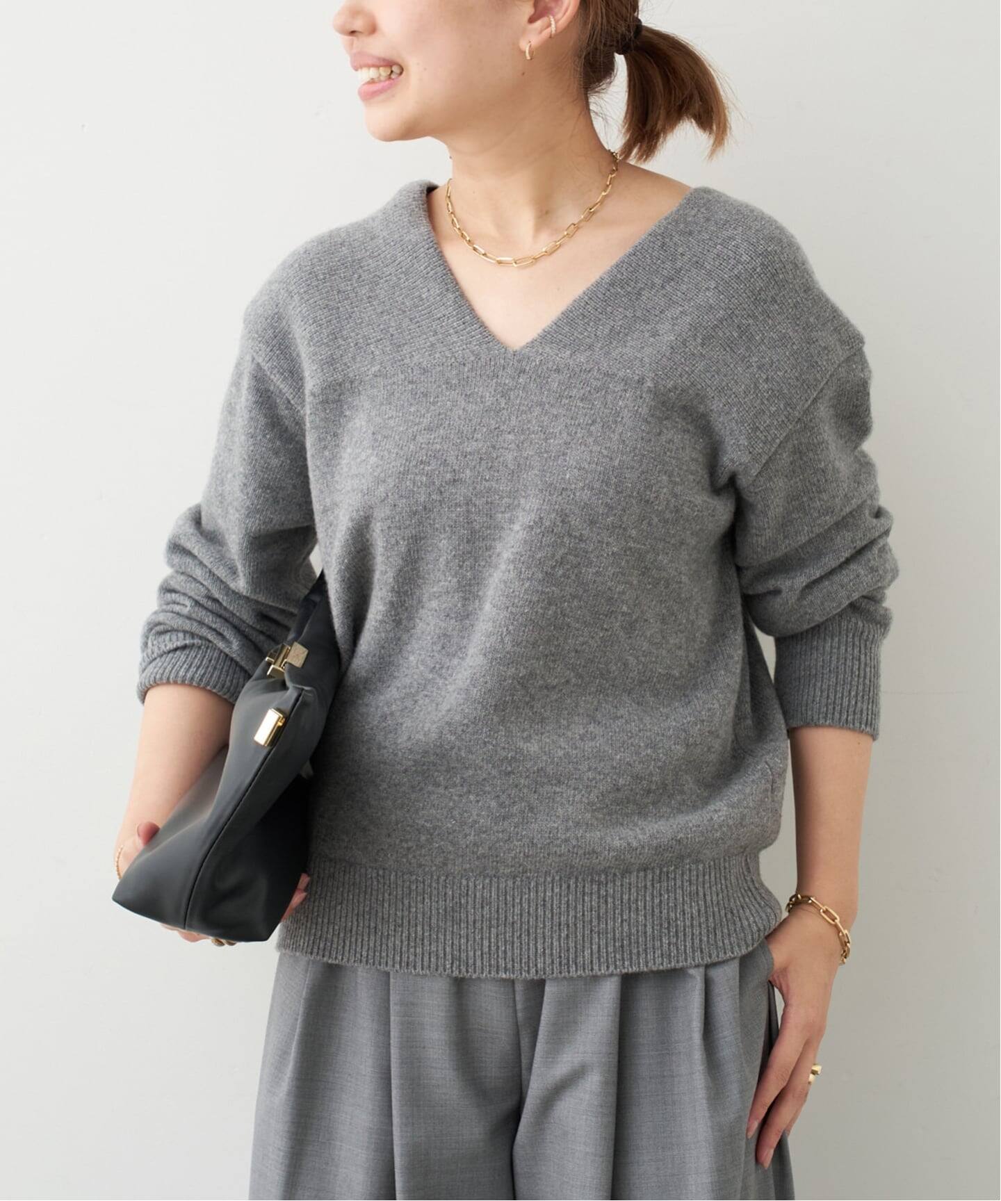 予約》【NOICE/ノイス】OFF-SHOULDER WOOLBLEND KNIT（ニット