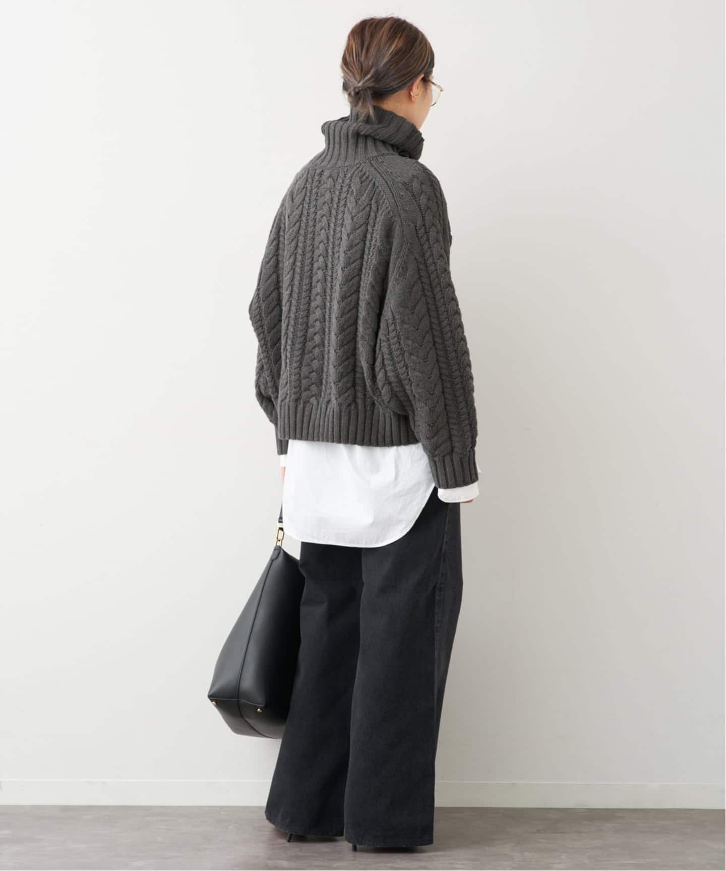 ドゥーズィエムクラス  M.MARTIN Cable KNIT ケーブルニット DENIMIST/デニミスト】CABLE TURTLENECK SWEATER（ニット／セーター
