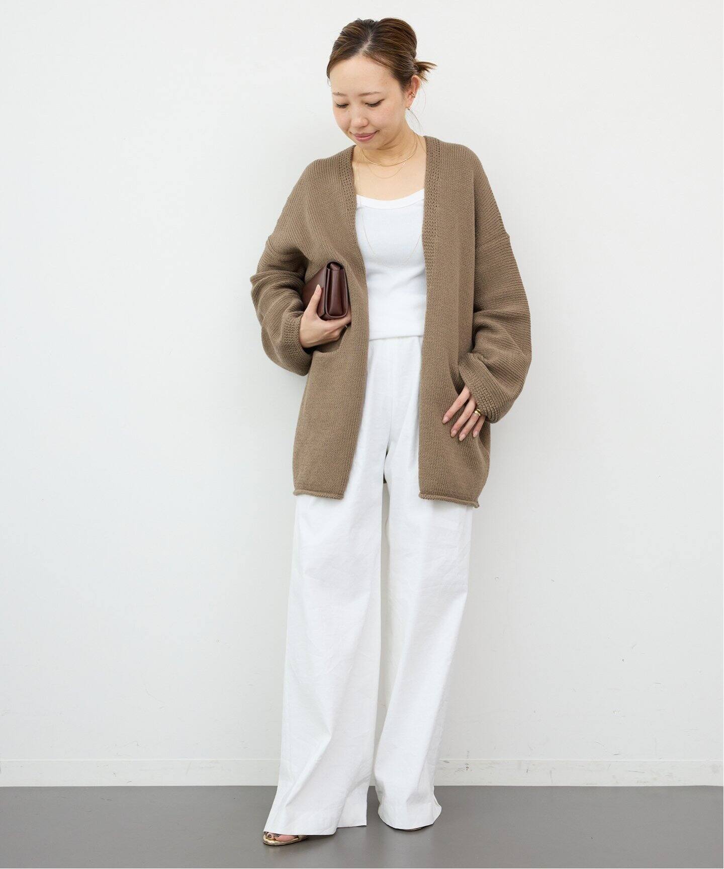 LAUREN MANOOGIAN/ローレン マヌージアン】OPEN CARDIGAN  