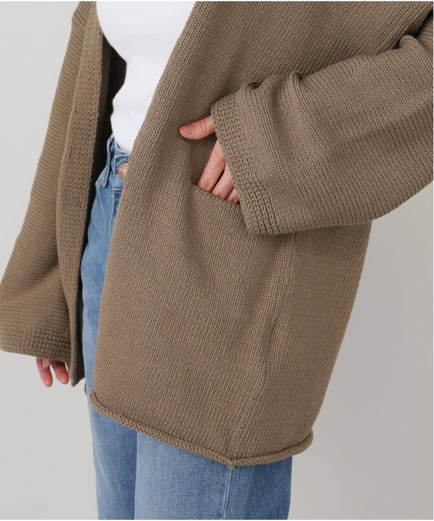 LAUREN MANOOGIAN/ローレン マヌージアン】OPEN CARDIGAN  