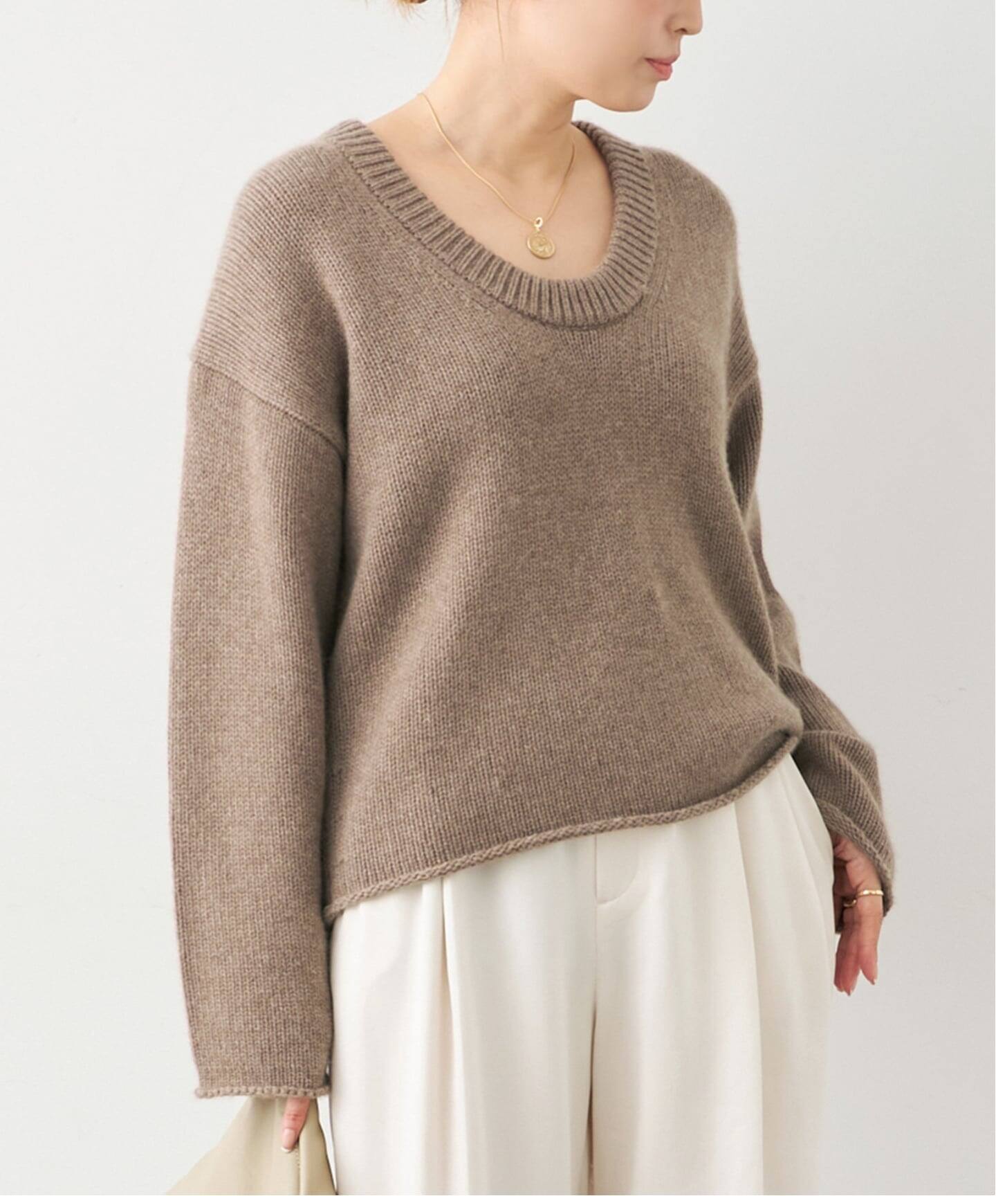LOULOU DE SAISON/ルル デ セゾン】U NECK SWEATER（ニット／セーター