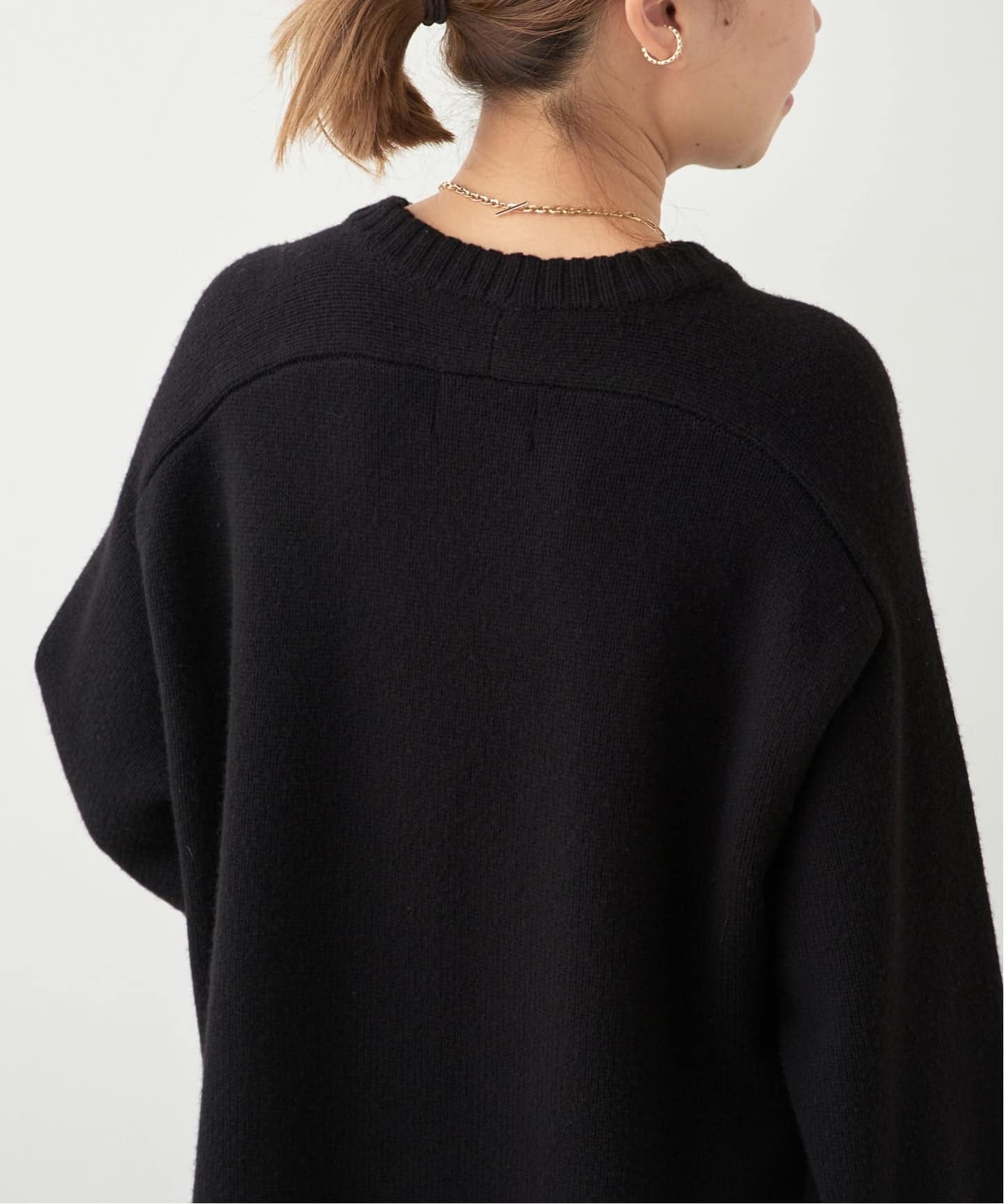 LOULOU DE SAISON/ルル デ セゾン】ROUND NECK LONG SWEATER（ニット