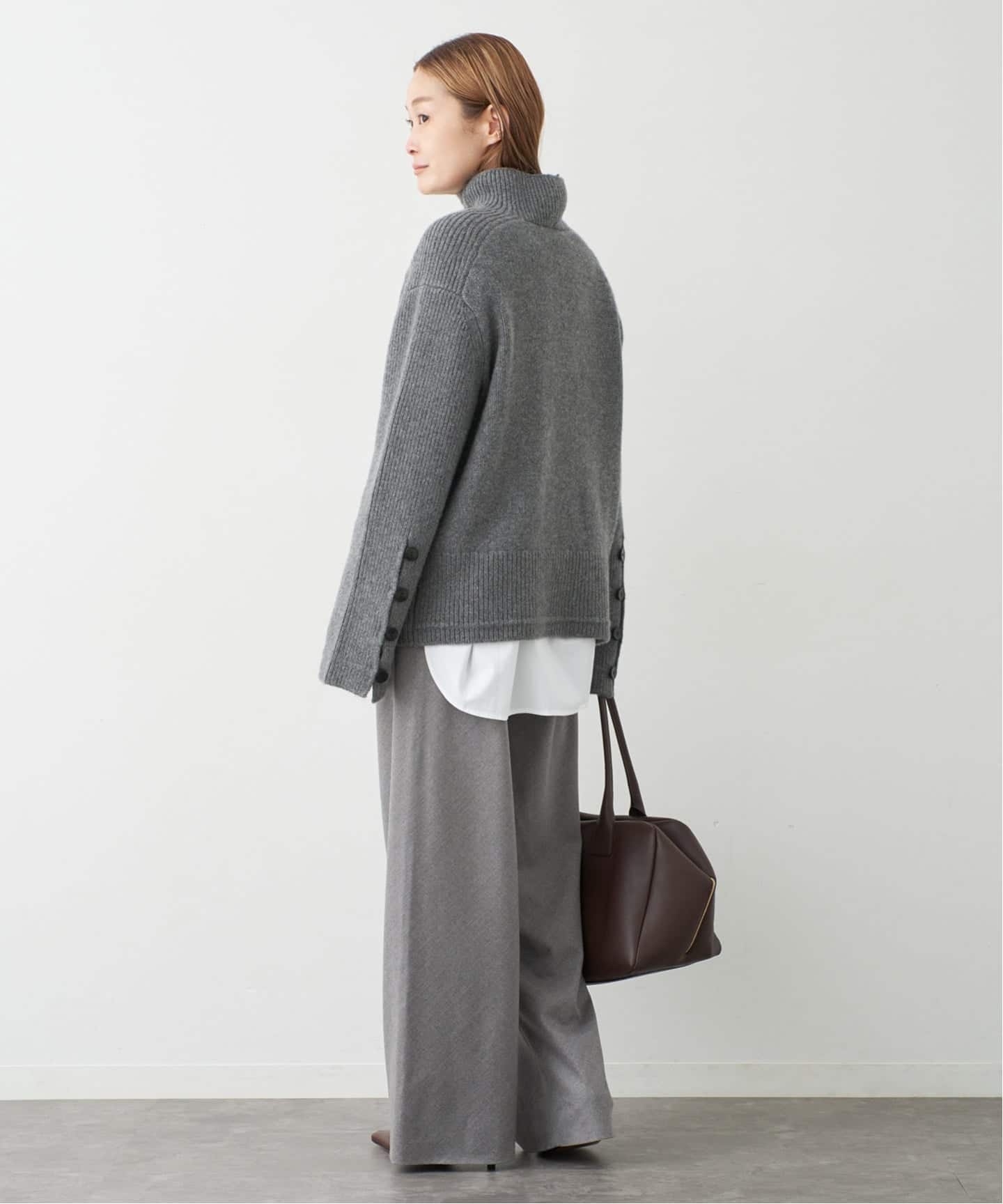 MARIA MCMANUS/マリアマクマナス】Button Mock Neck（ニット／セーター