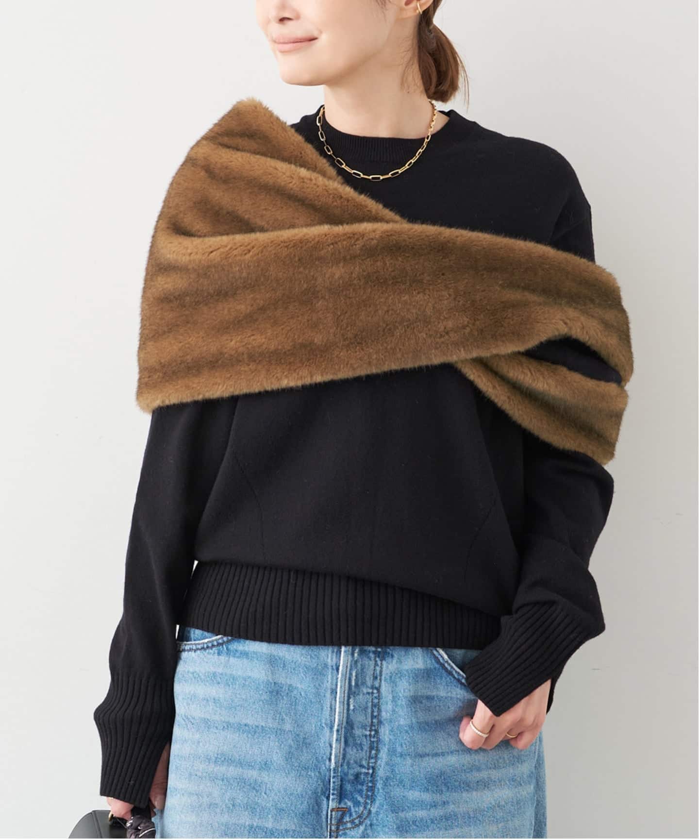 予約》【CINOH/チノ 】MIX KNIT（ニット／セーター）｜Deuxieme