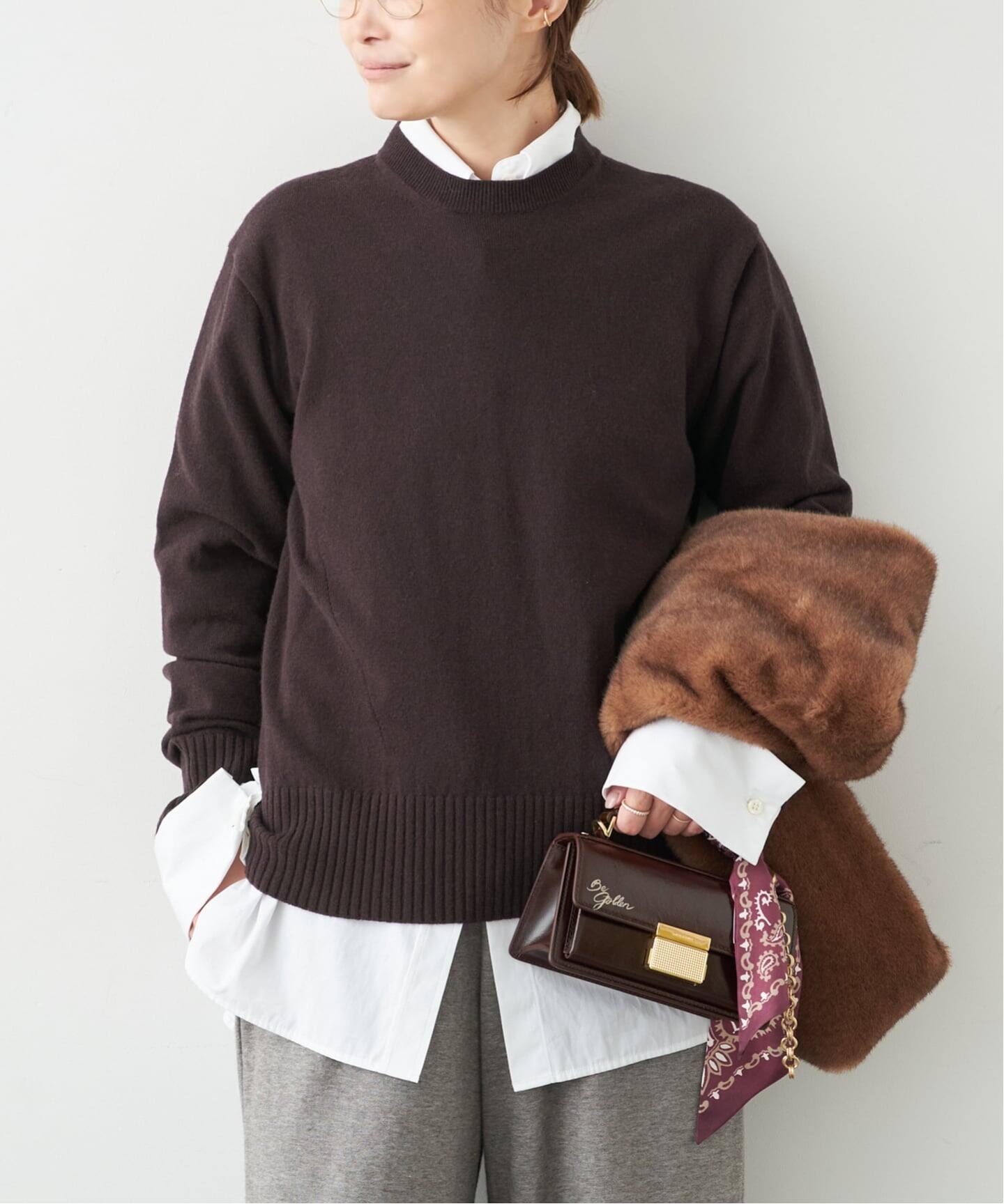 CINOH/チノ 】MIX KNIT（ニット／セーター）｜Deuxieme Classe