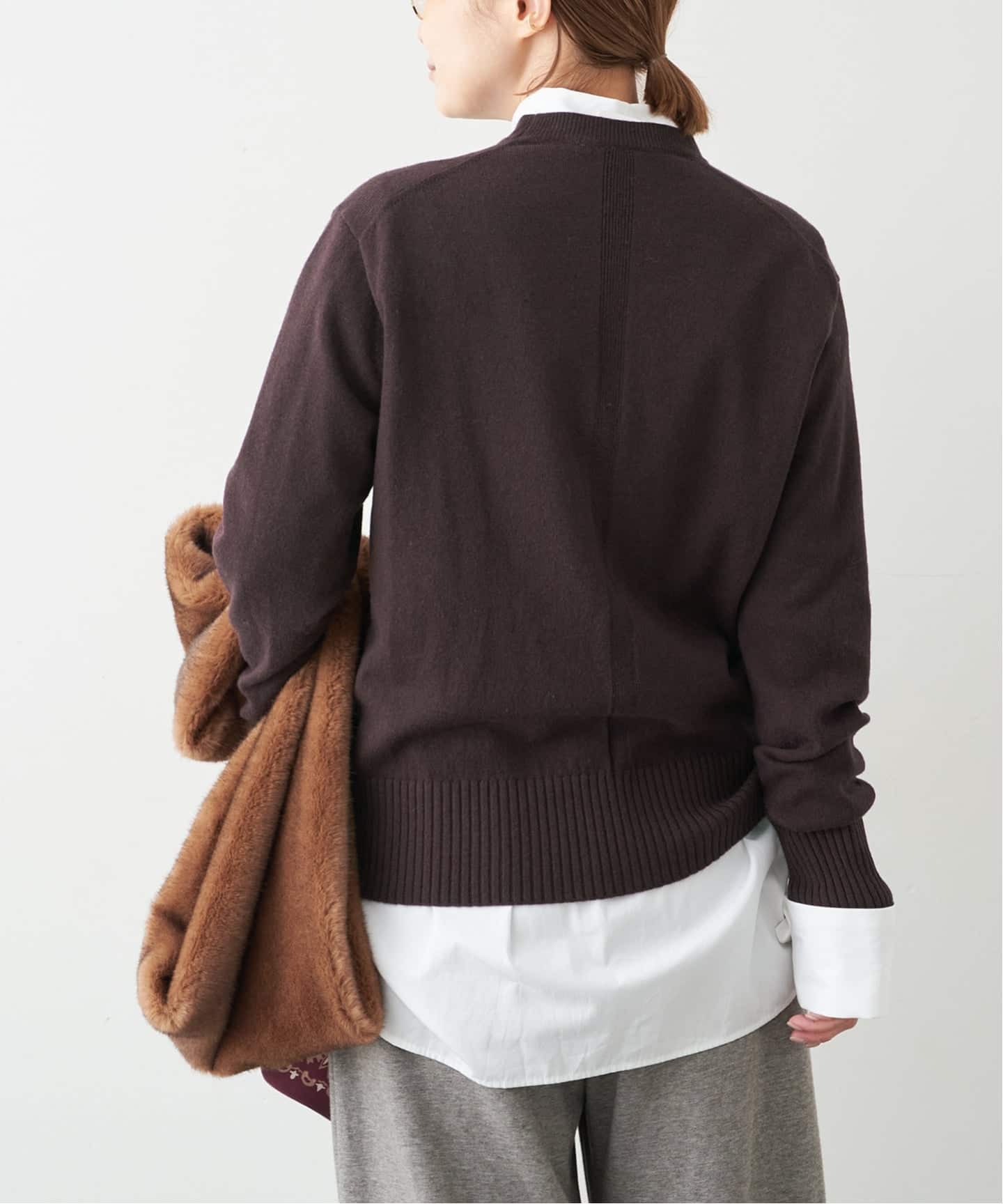 予約》【CINOH/チノ 】MIX KNIT（ニット／セーター）｜Deuxieme