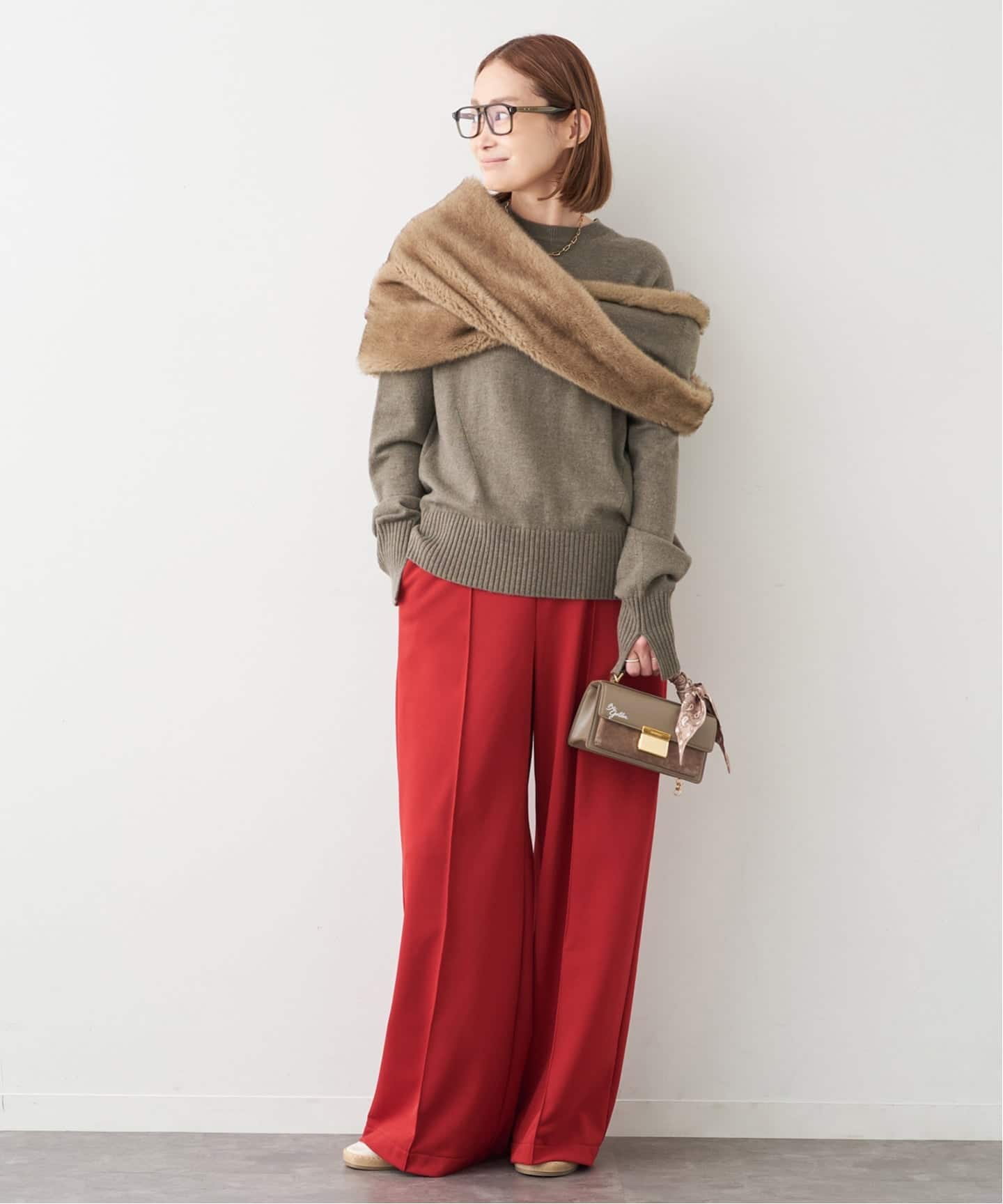 CINOH/チノ 】MIX KNIT（ニット／セーター）｜Deuxieme Classe