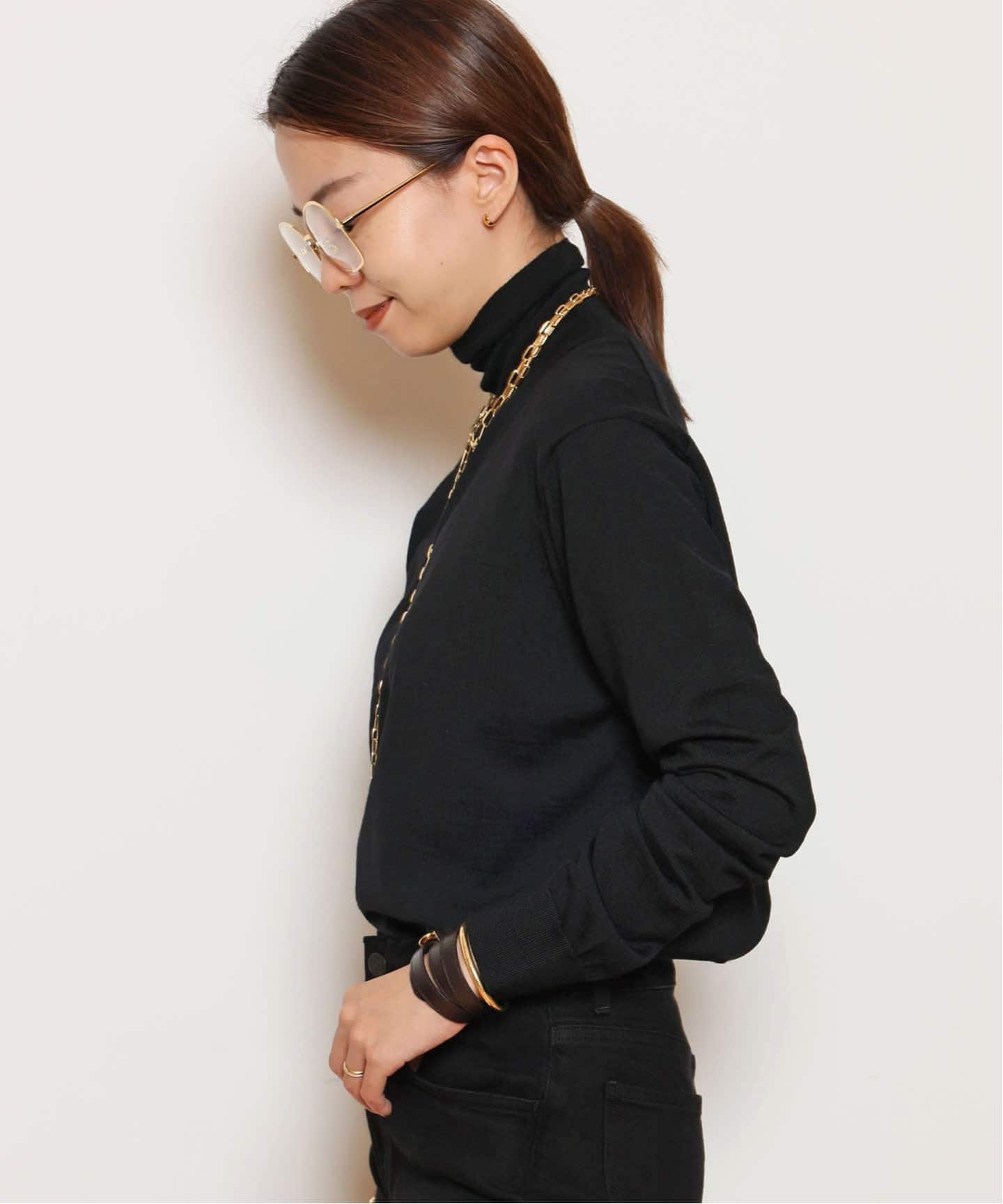 FF30 TODAY タートルネックプルオーバー（ニット／セーター