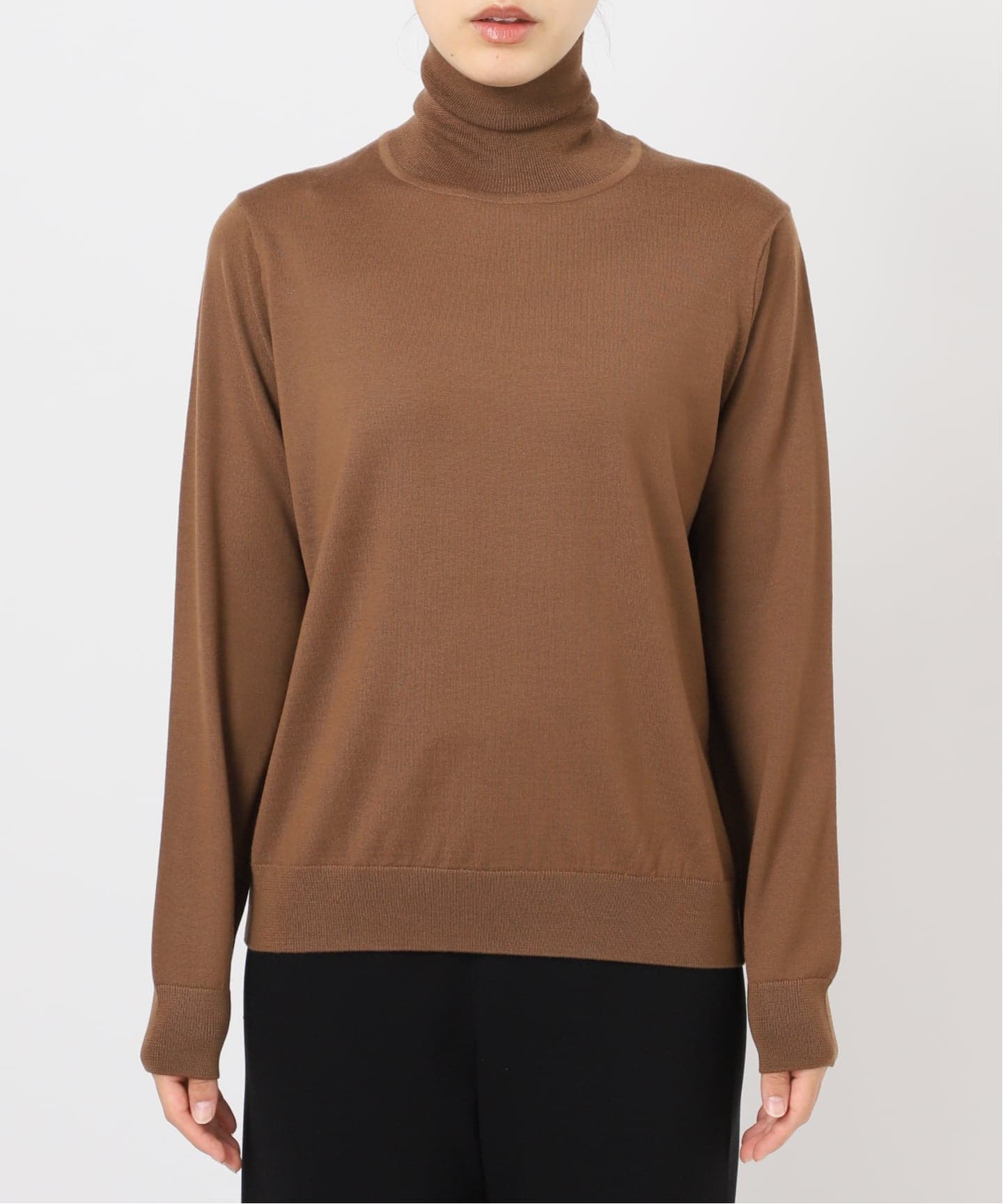 【ドゥーズィエムクラス　ミューズ】カシミヤ　ウール　タートル ネック　ニット FF30 TODAY タートルネックプルオーバー（ニット／セーター