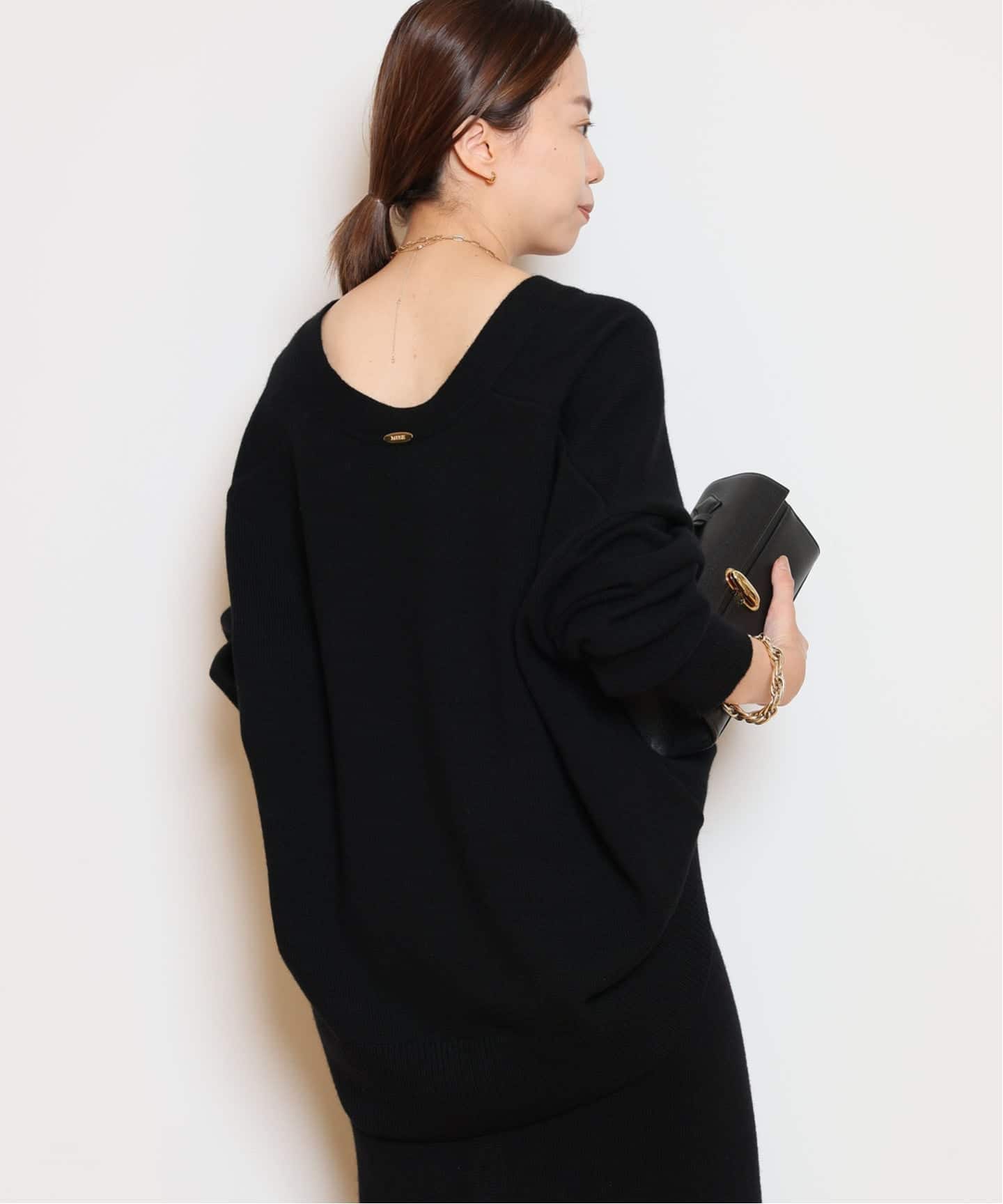 【美品】ミューズ ドゥーズィエム クラス Vネックプルオーバー リブニット 中古・古着通販】MUSE de Deuxieme Classe (ミューズ