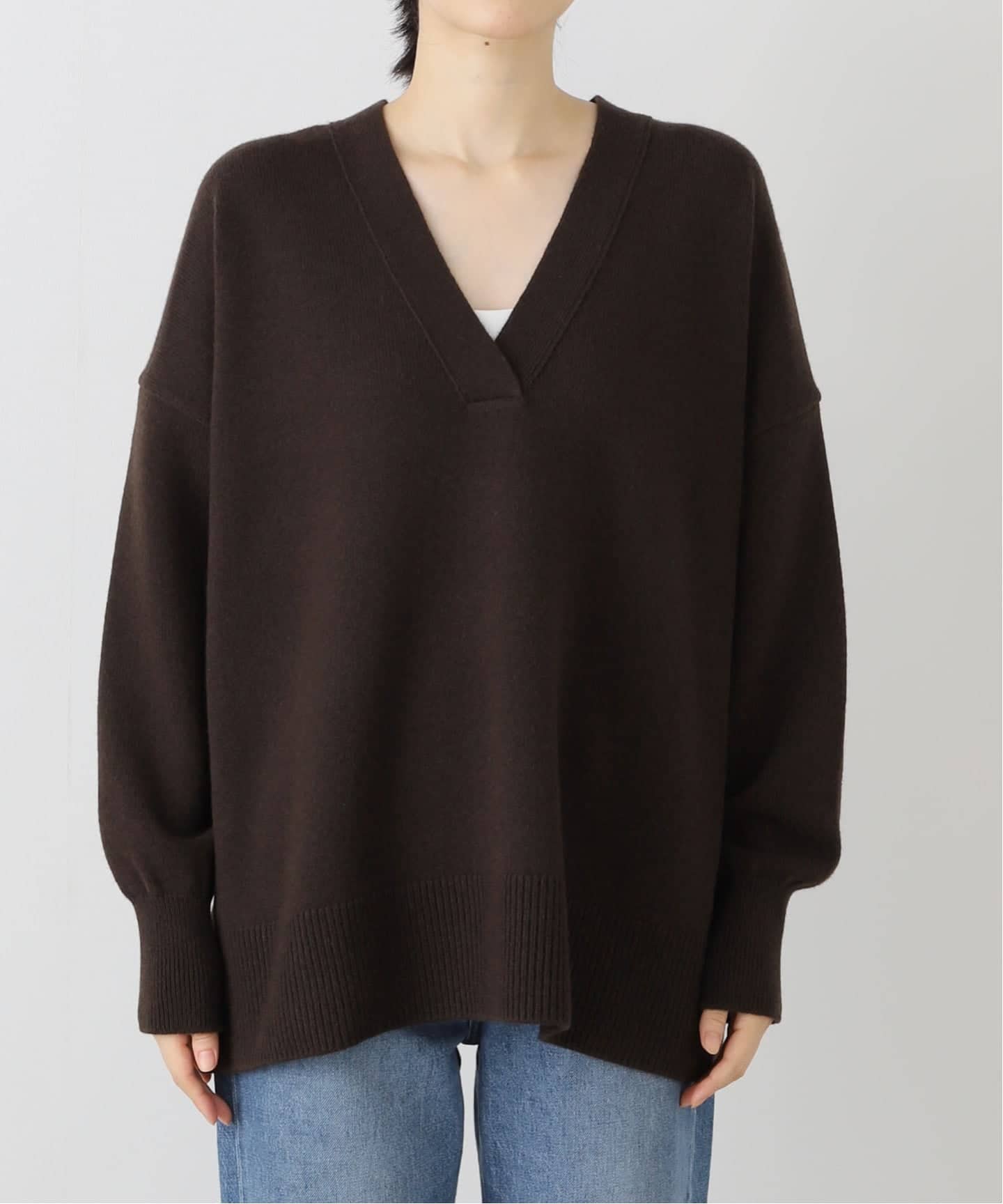 【未使用級】MUSE Deuxieme CIasse Vネックプルオーバーニット 中古・古着通販】MUSE de Deuxieme Classe (ミューズ