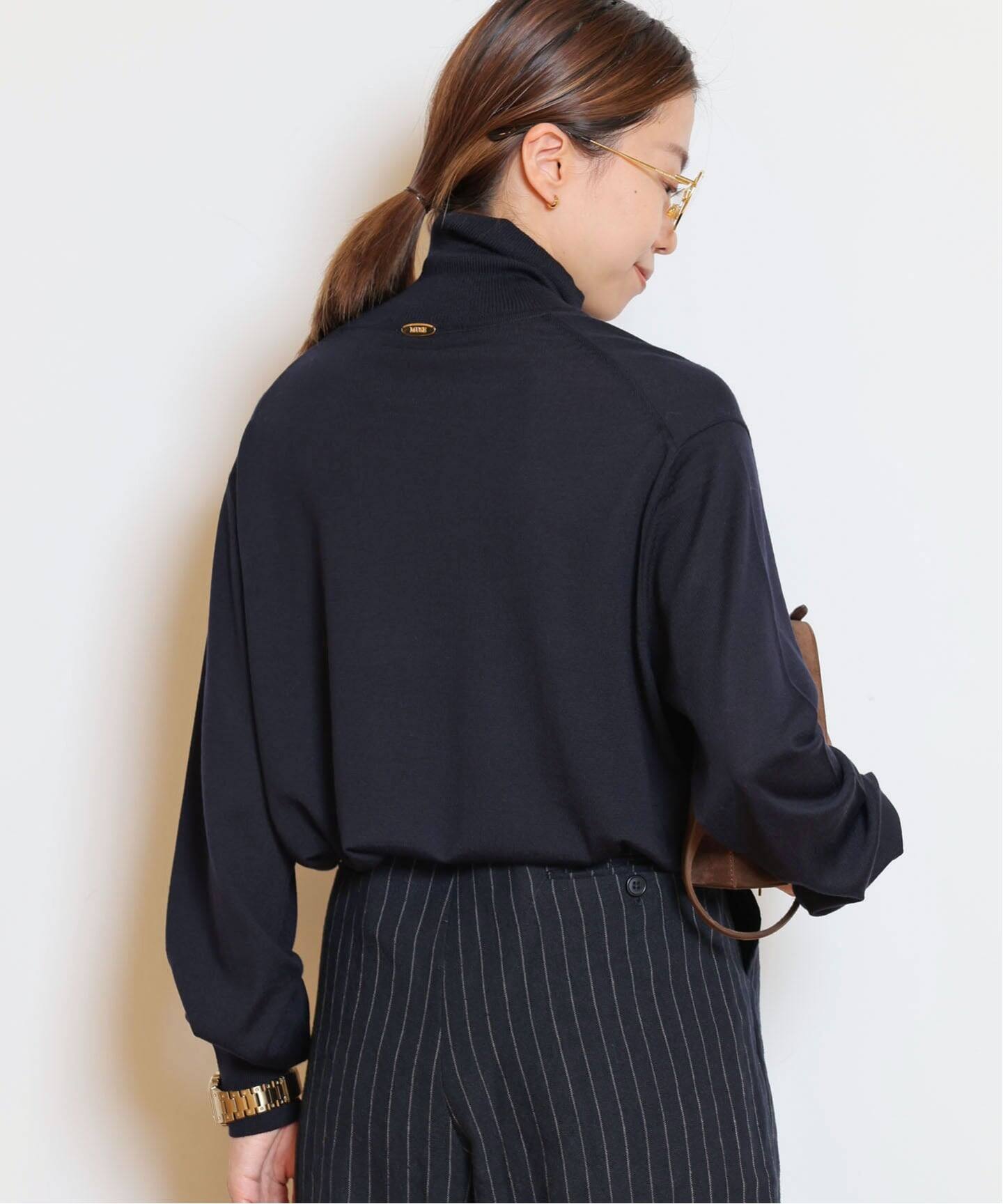 MUSE de Deuxieme Classe ミレニアムタートルネックニット MILLENNIUM タートルネック スリットプルオーバー（ニット