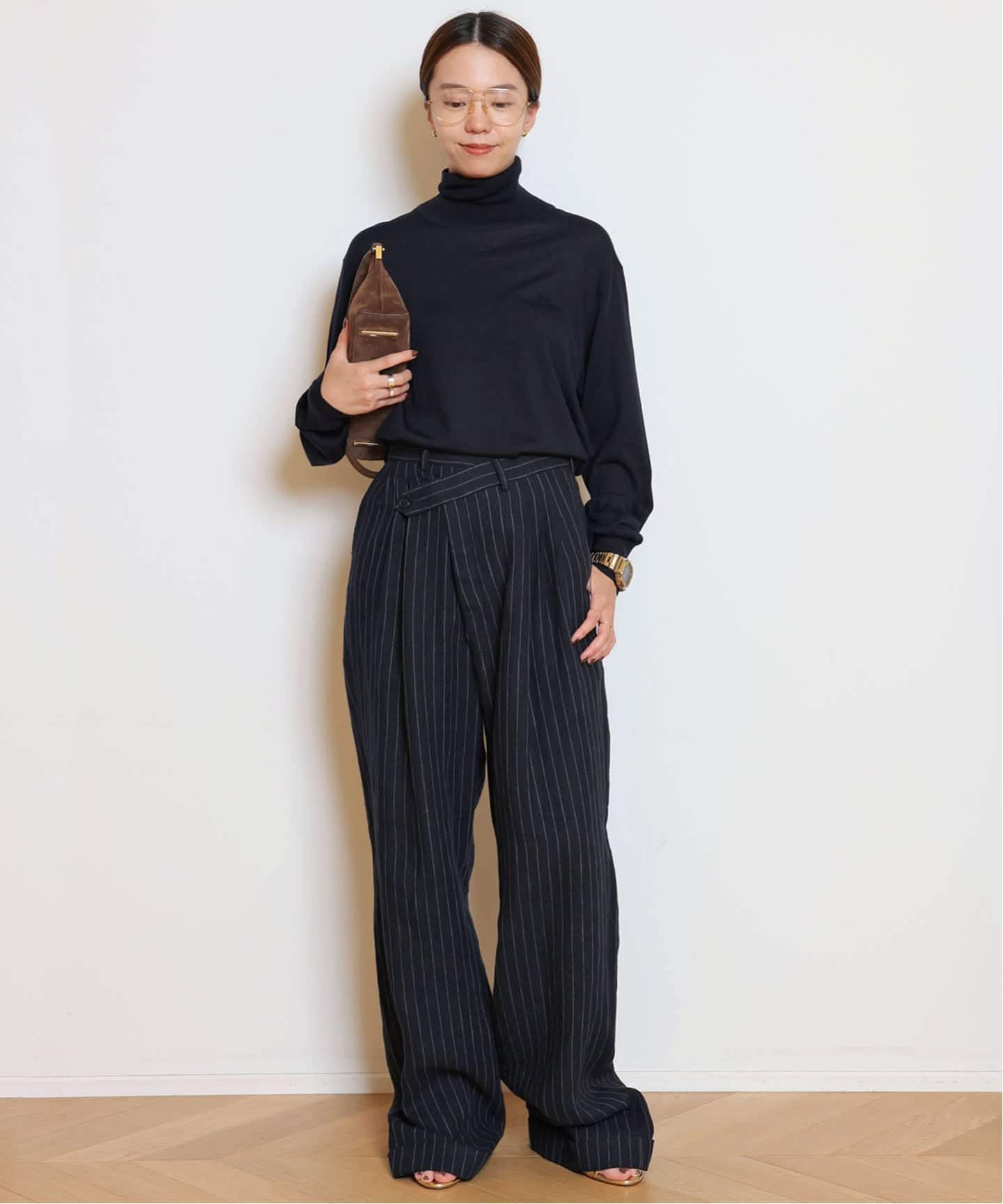 MUSE de Deuxieme Classe ミレニアムタートルネックニット MILLENNIUM タートルネック スリットプルオーバー（ニット