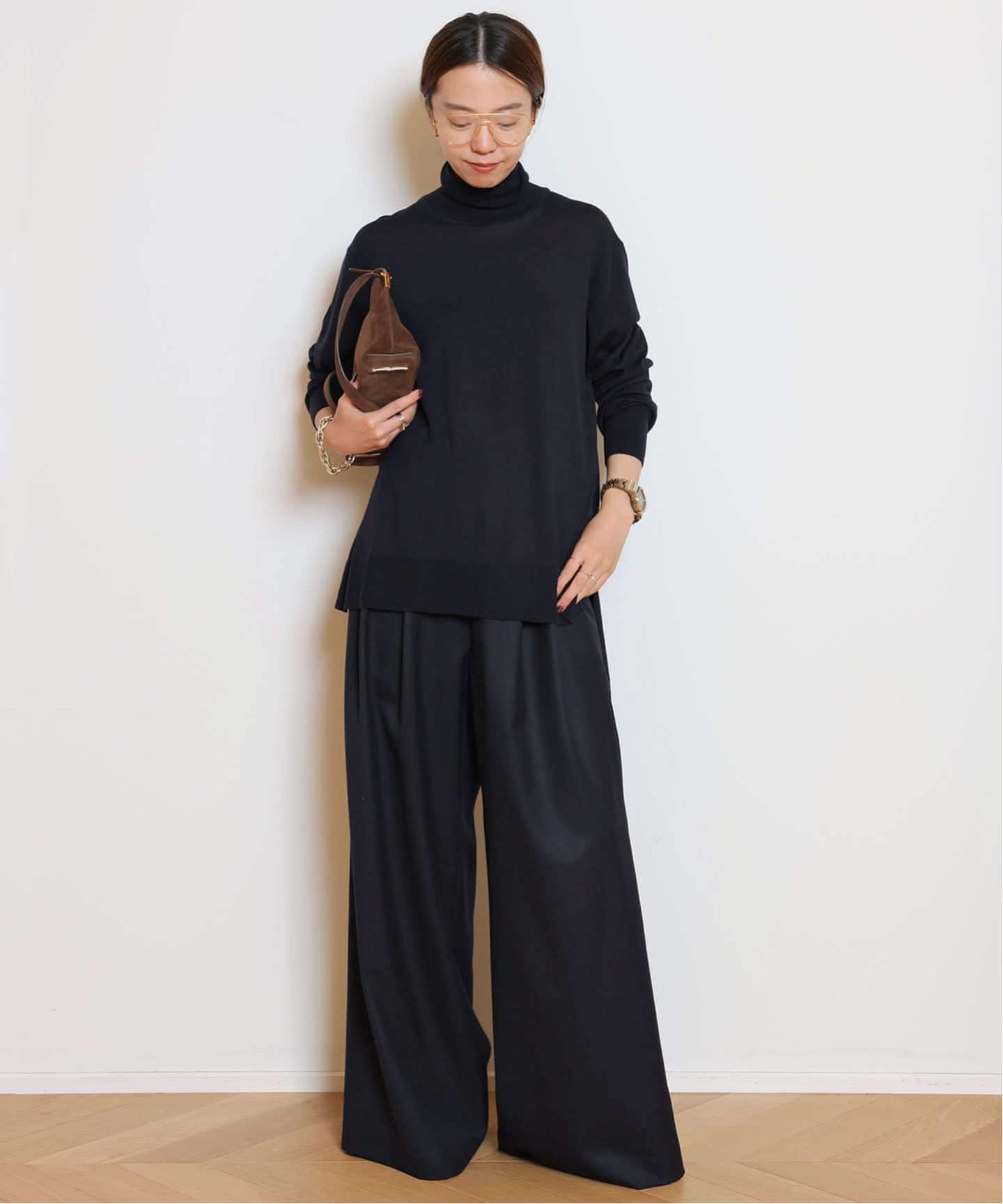 MUSE de Deuxieme Classe ミレニアムタートルネックニット MILLENNIUM タートルネック スリットプルオーバー（ニット