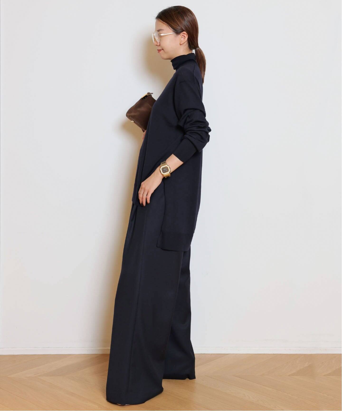 MILLENNIUM タートルネック スリットプルオーバー（ニット／セーター