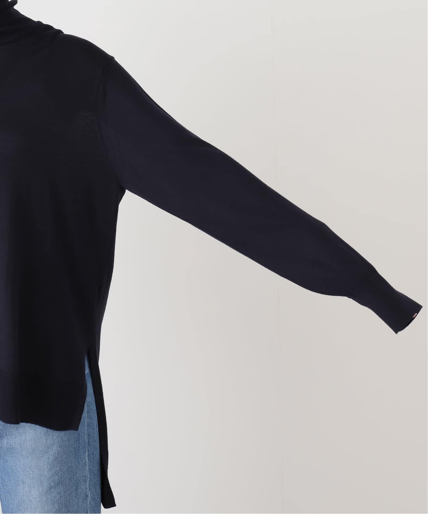 ドゥーズィエムクラス　MILLENNIM タートルネックプルオーバー　18G 白 Deuxieme Classe（ドゥーズィエムクラス）の「*TEX リブタートルネック