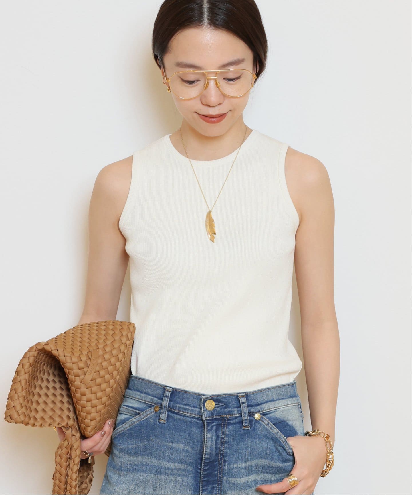 Diner B CROP タンクトップ（ニット／セーター）｜MUSE de Deuxieme