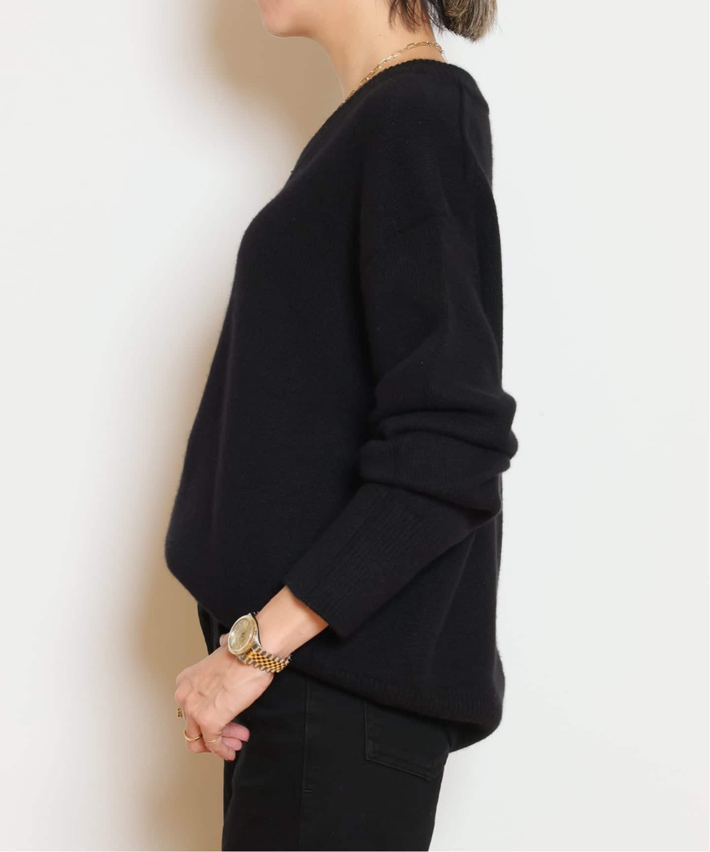 CASHY OVER Vネック プルオーバー（ニット／セーター）｜MUSE de