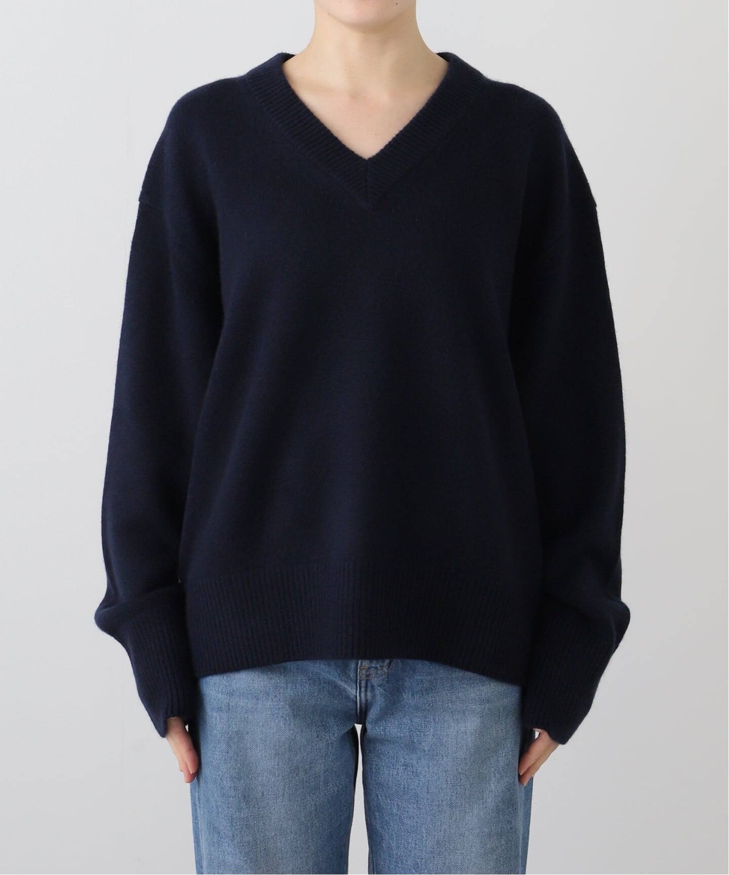 CASHY OVER Vネック プルオーバー（ニット／セーター）｜MUSE de