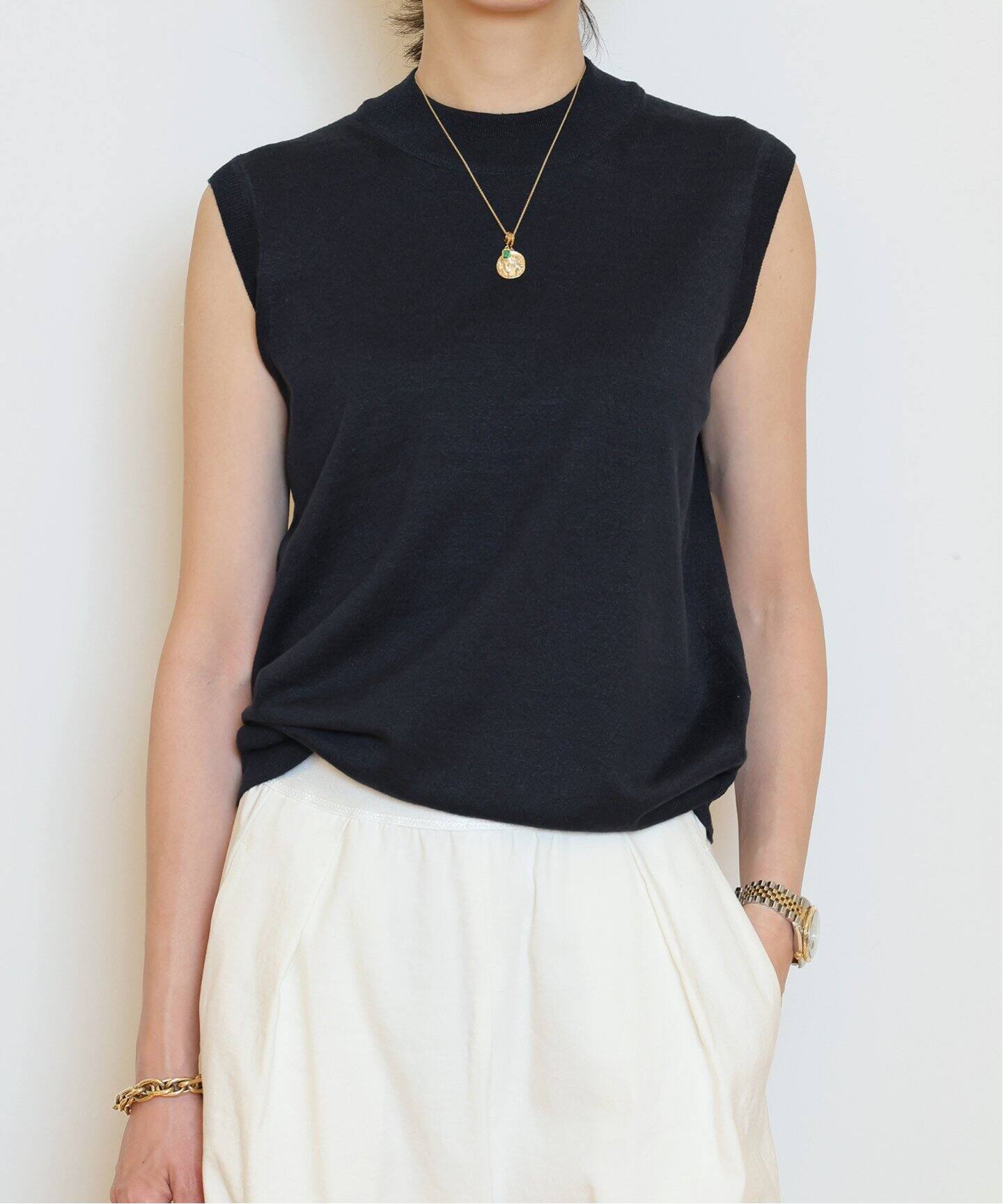 BRONZER RICH ノースリーブ（ニット／セーター）｜MUSE de Deuxieme  