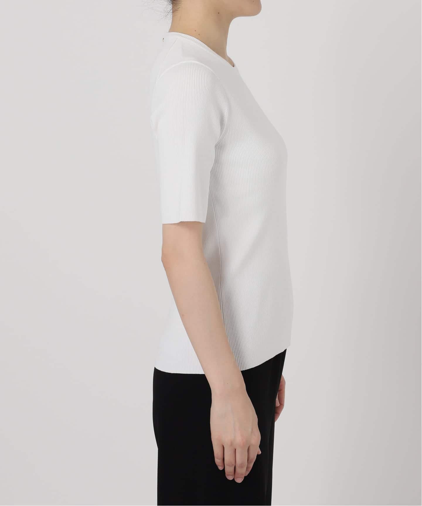 muse Deuxieme Classe Diner B リブニットT 予約》*Diner B RIB クルーネックプルオーバー（ニット