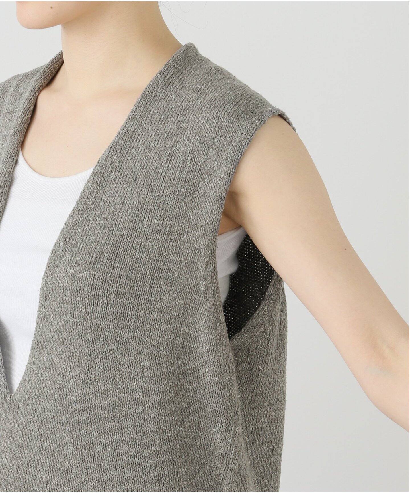 Lily Linen Vネック ベスト（ベスト）｜MUSE de Deuxieme Classe  