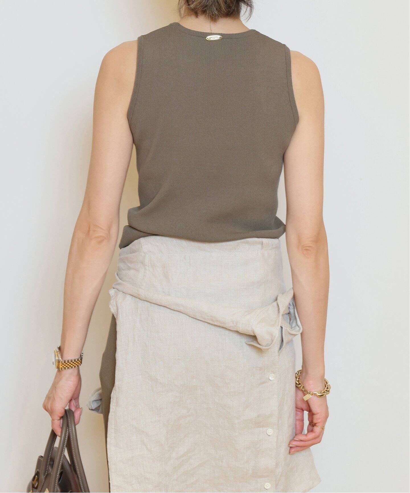 Diner B CROP タンクトップ（カーキ）（タンクトップ）｜MUSE de  