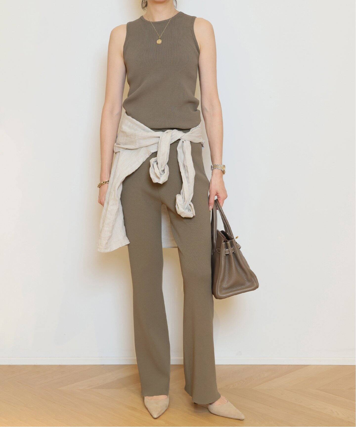 Diner B CROP タンクトップ（カーキ）（タンクトップ）｜MUSE de  