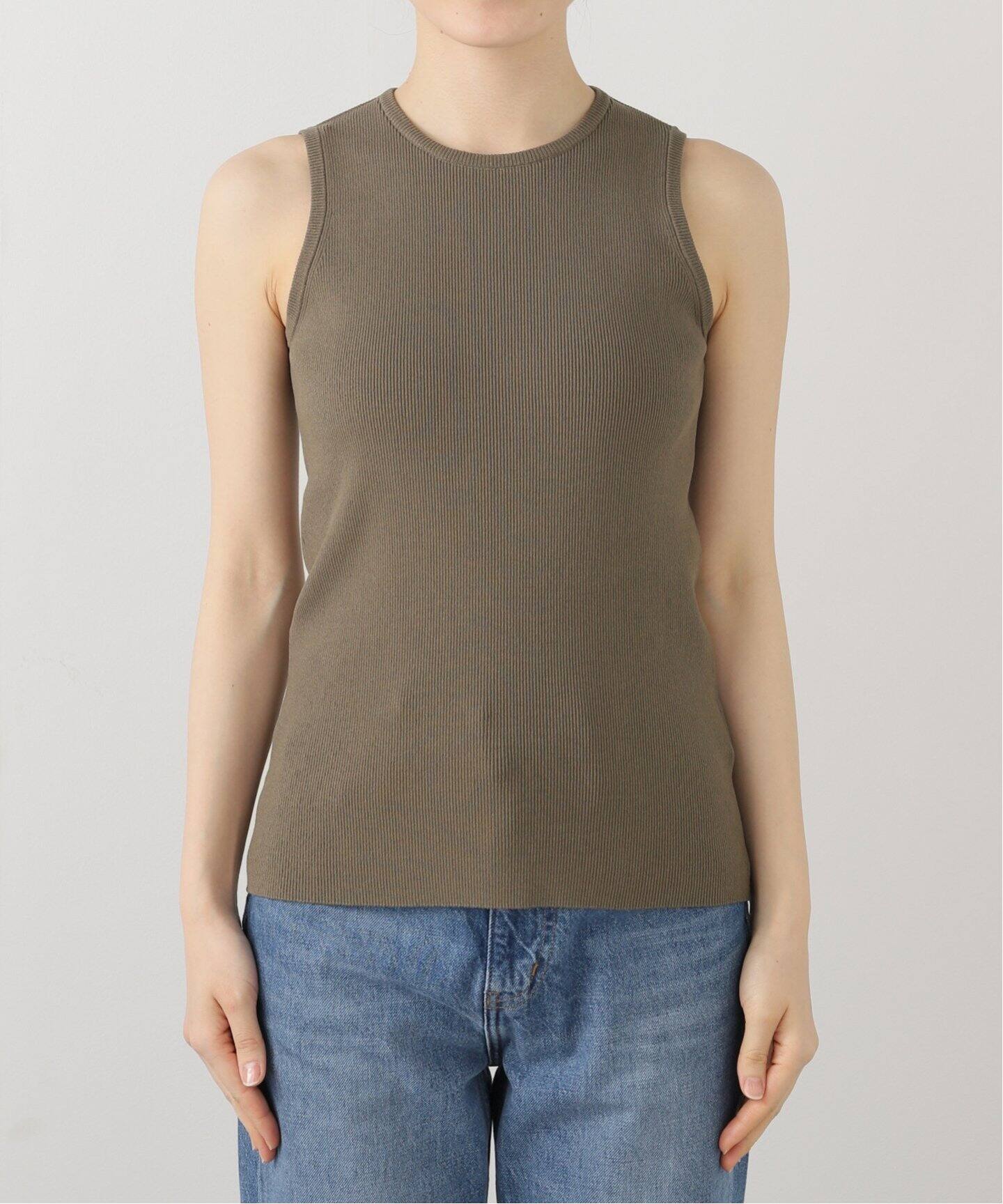 Diner B CROP タンクトップ（カーキ）（タンクトップ）｜MUSE de  