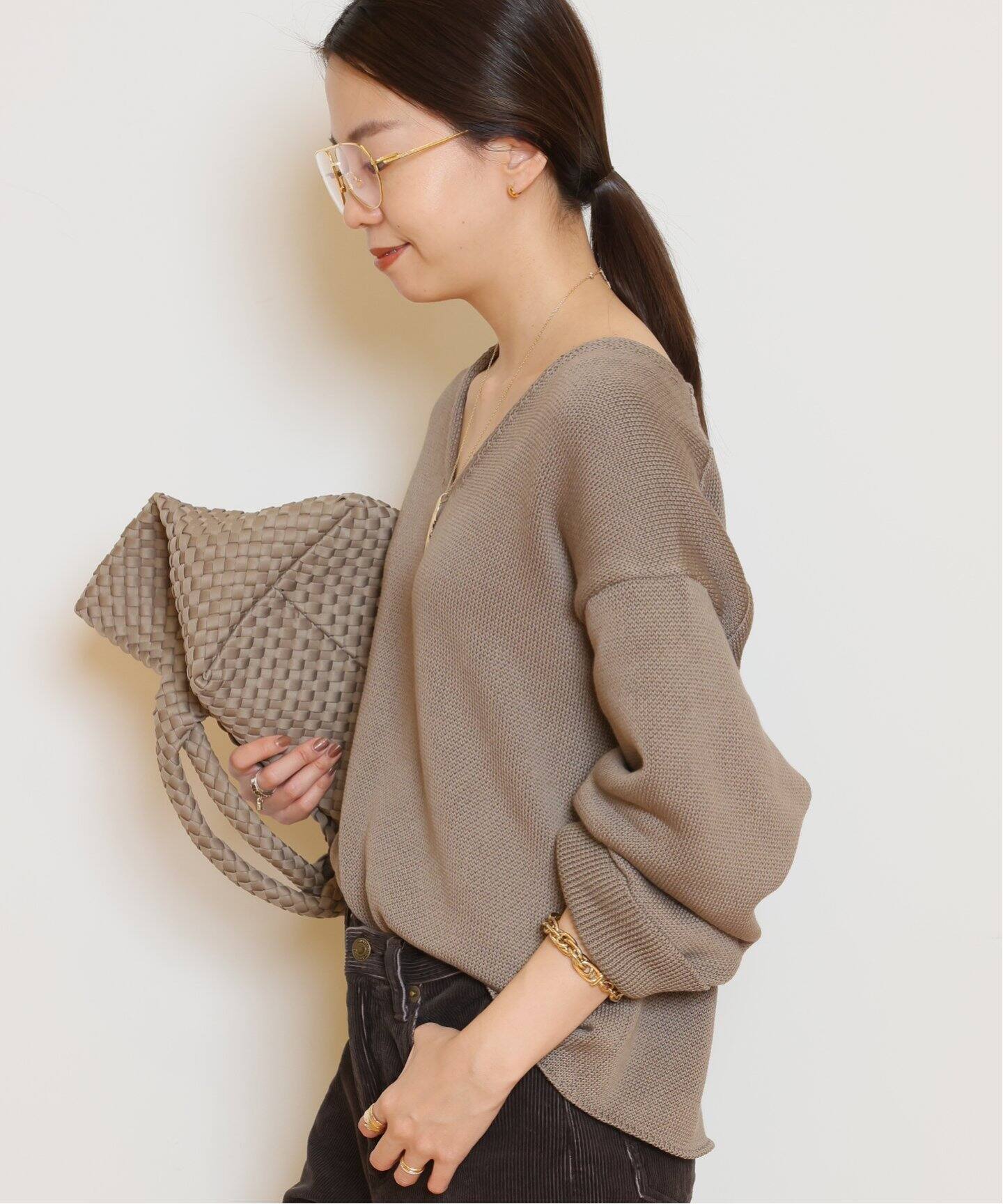 Beauty Vネックニット（ニット／セーター）｜MUSE de Deuxieme Classe  