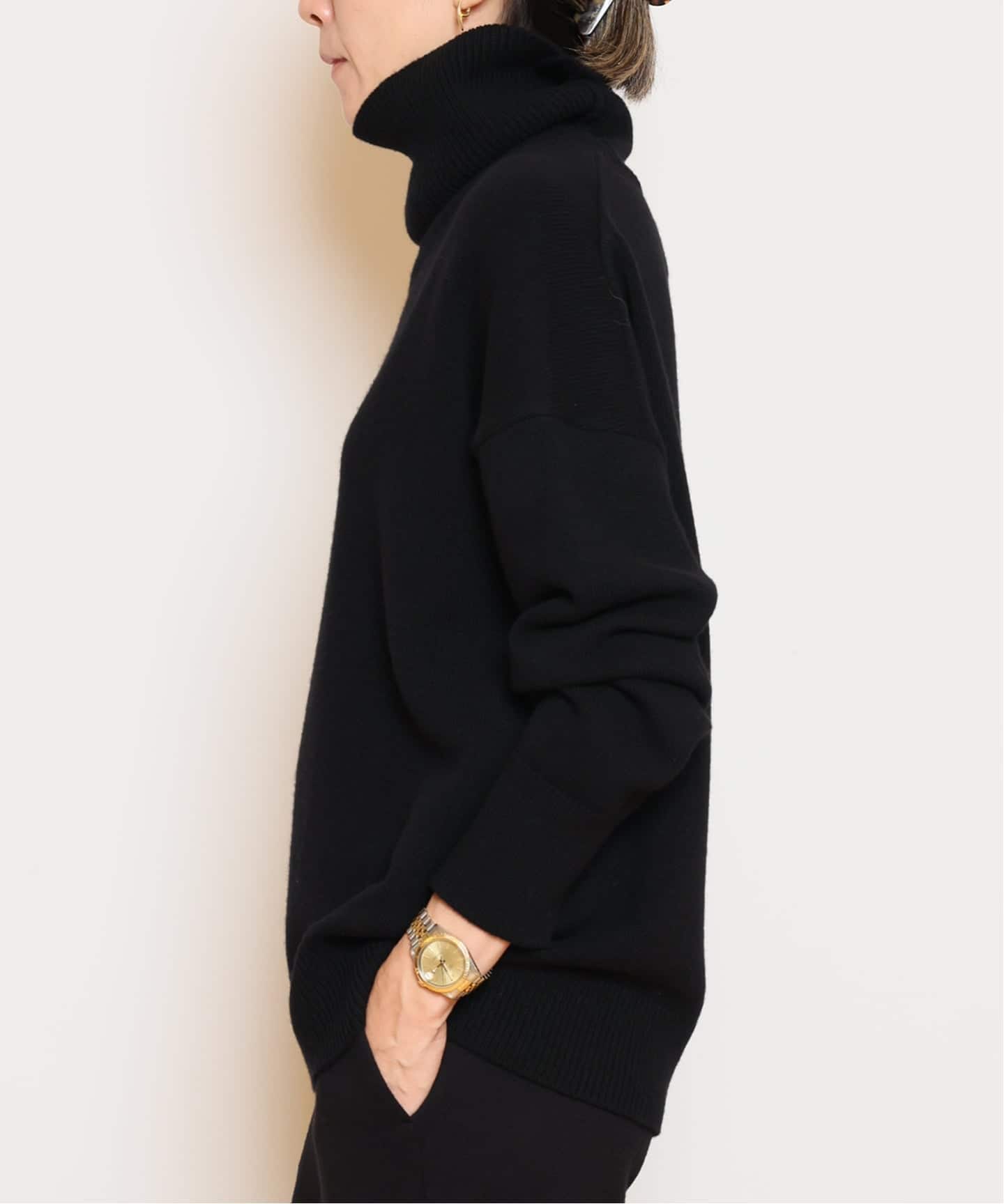 ミドルゲージタートルニット（ニット／セーター）｜MUSE de Deuxieme