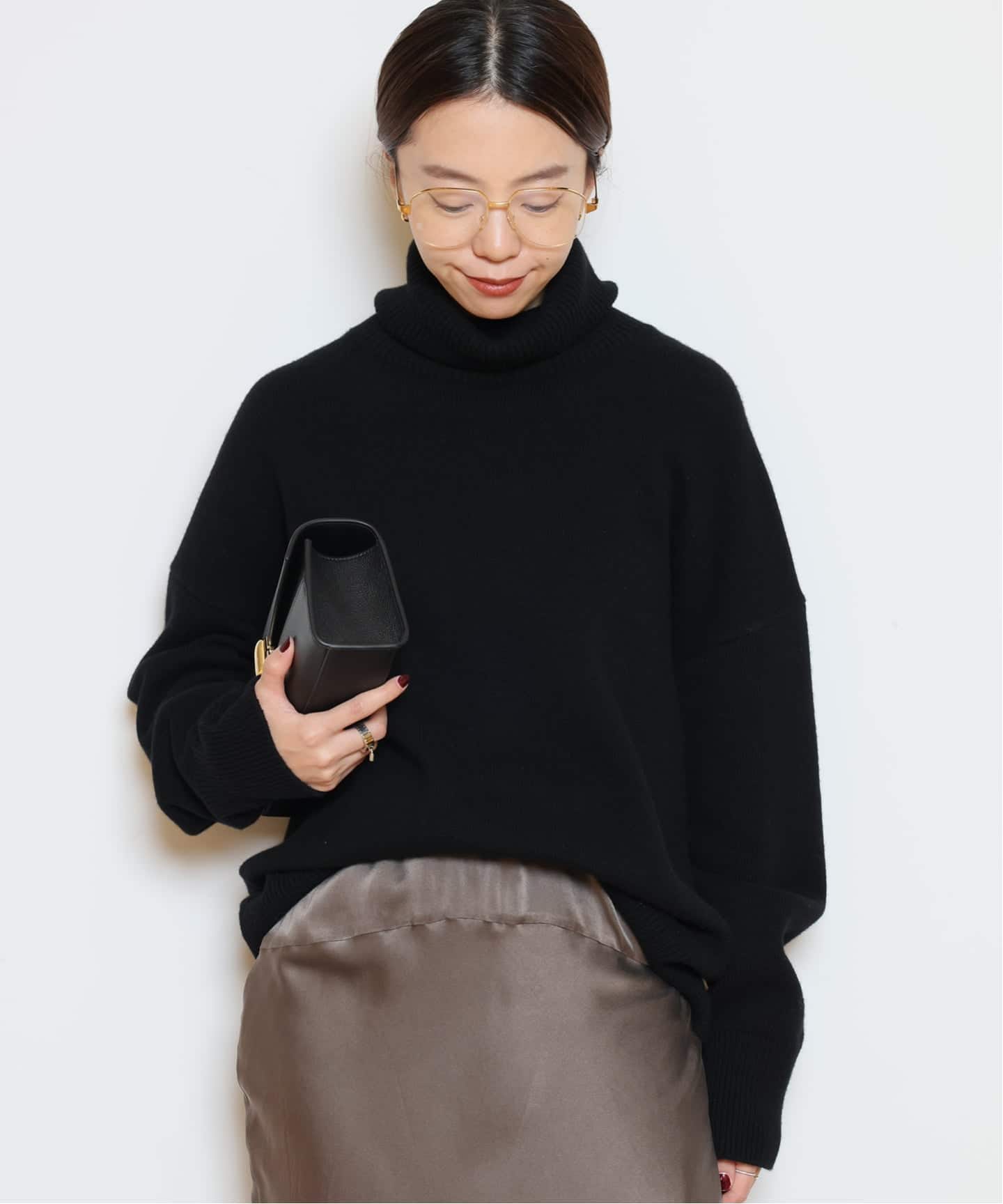 ミドルゲージタートルニット（ニット／セーター）｜MUSE de Deuxieme