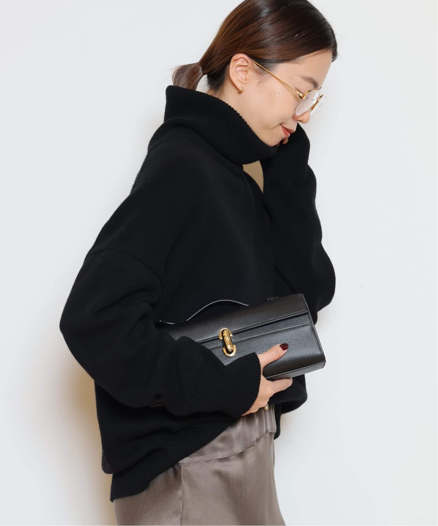 ミドルゲージタートルニット（ニット／セーター）｜MUSE de Deuxieme