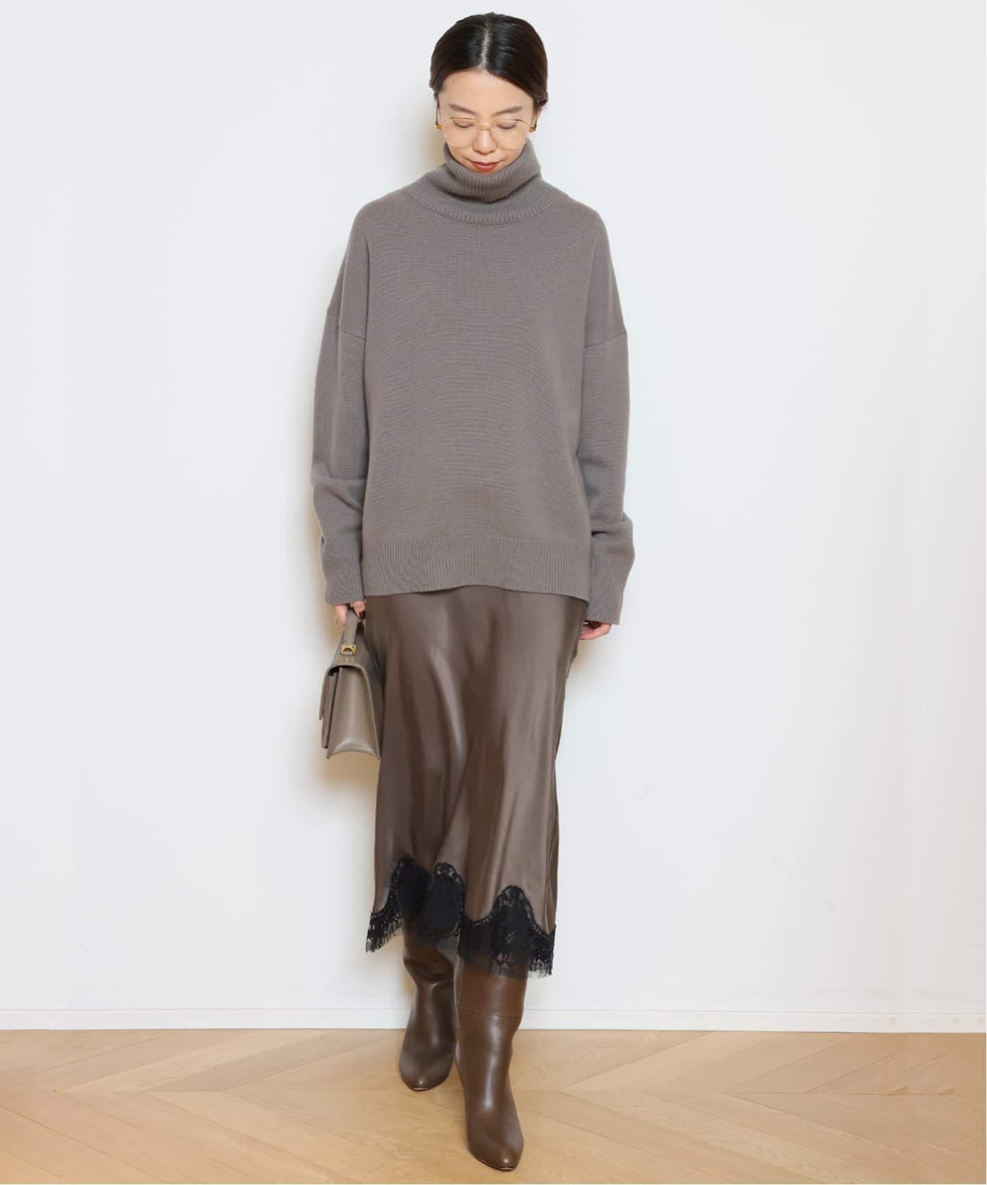 ミドルゲージタートルニット（ニット／セーター）｜MUSE de Deuxieme