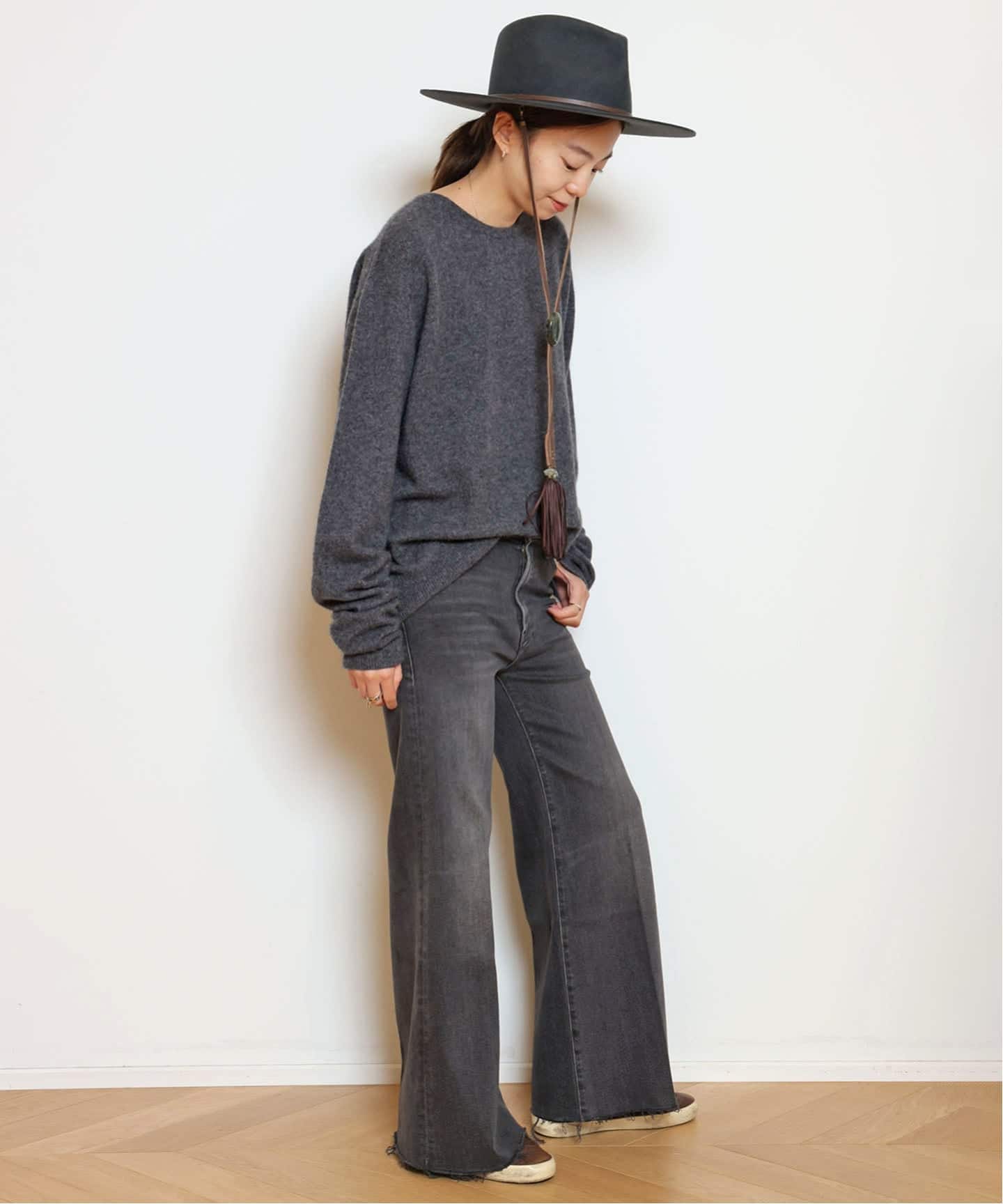 ドゥーズィエムクラス  アーチ ザ カシミヤ100 クルーネックニット ARCH THE/アーチ ザ】CASHMERE クルーネックプルオーバー（ニット
