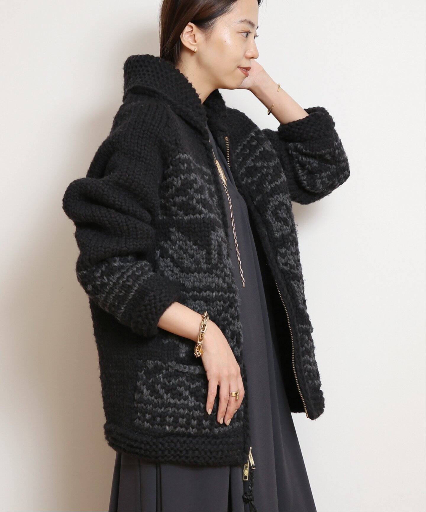 edit & co./エディット アンド コー】 LITHUANIAN LILY ZIP UP ニット  