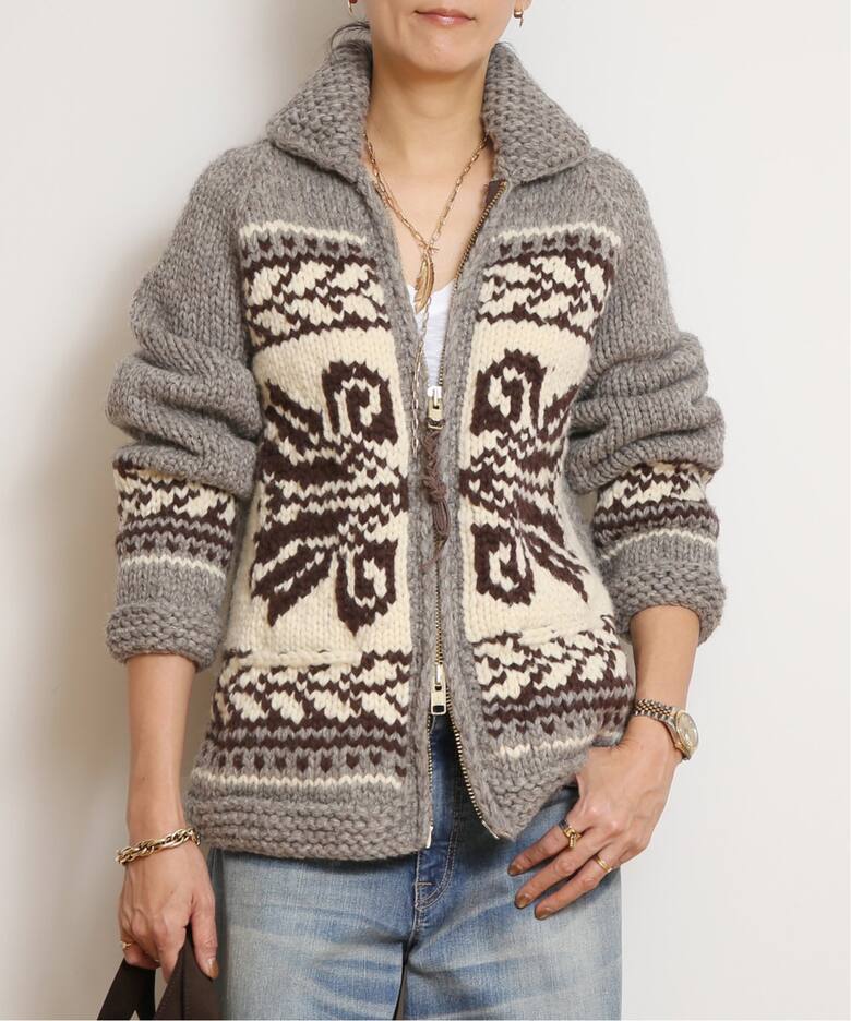 edit & co./エディット アンド コー】 LITHUANIAN LILY ZIP UP ニット 