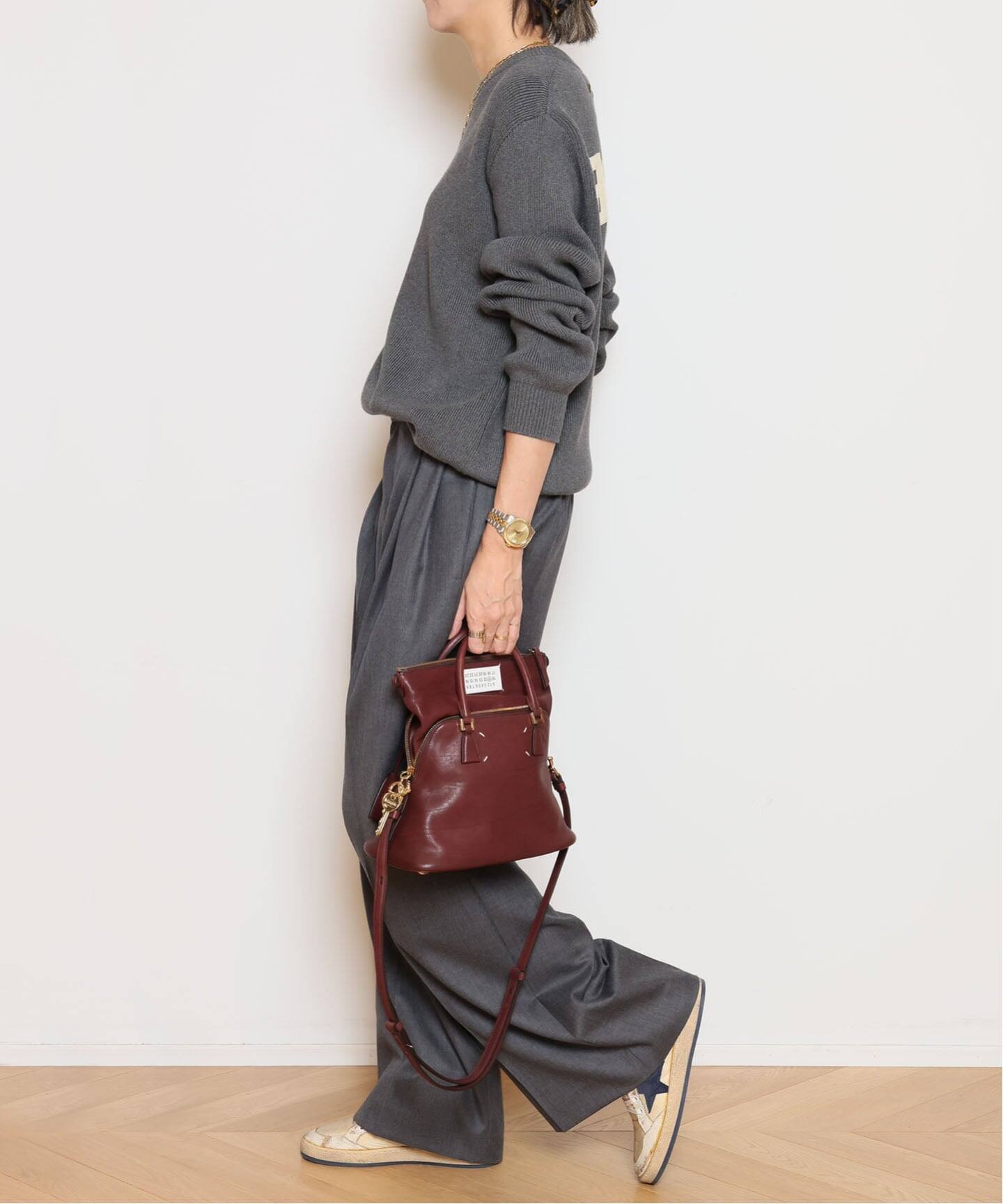 GOLDEN GOOSE/ゴールデングース】BOYFRIEND クルーネックニット
