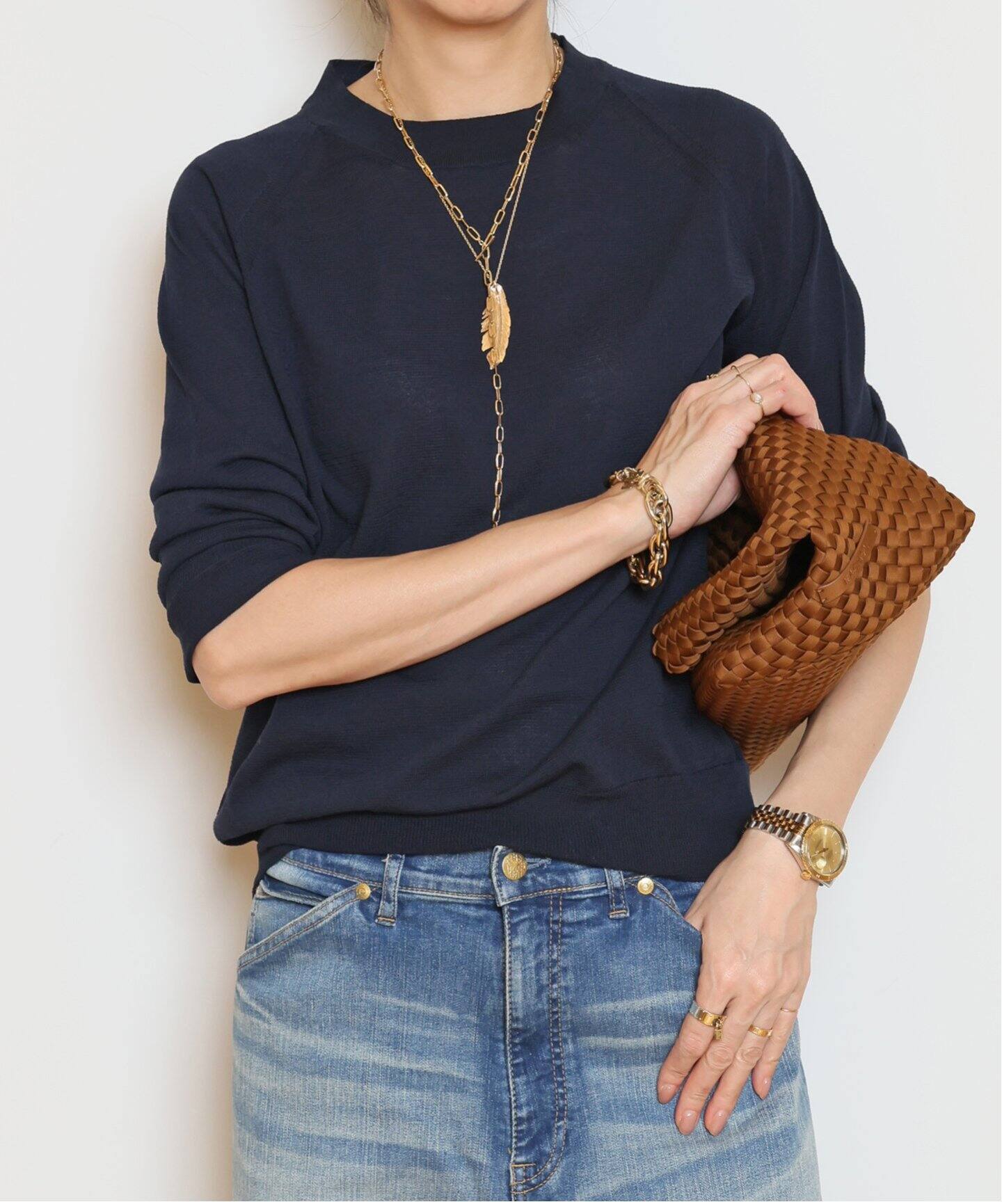 kinit/キニット】ROUND NECK ニット（ニット／セーター）｜MUSE de  