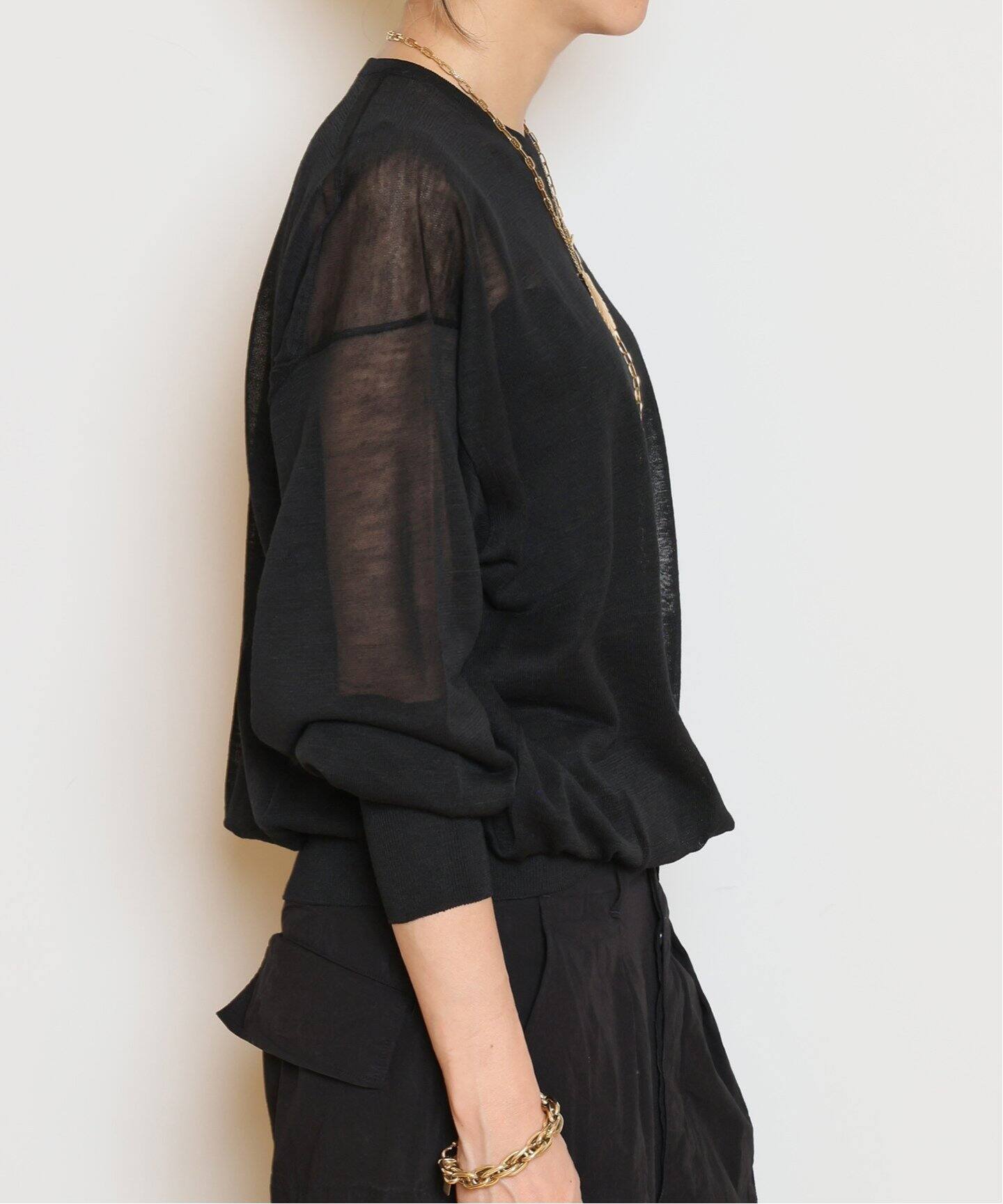 HERILL/ヘリル】RAMIE HIGHGAUGE クルーネックニット（ニット  