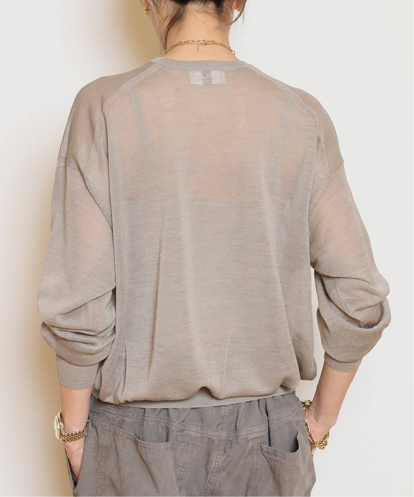 HERILL/ヘリル】RAMIE HIGHGAUGE クルーネックニット（ニット  