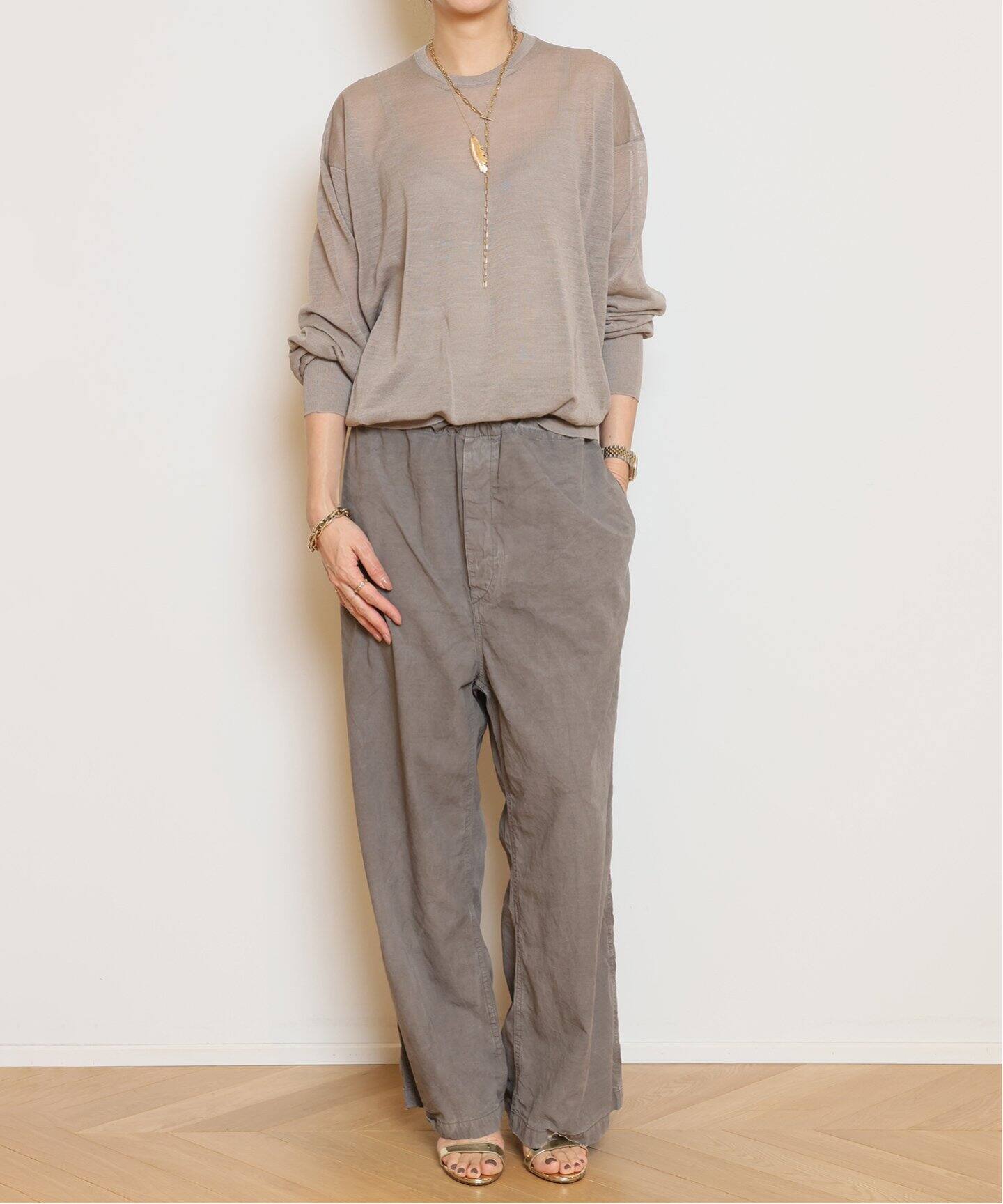 HERILL/ヘリル】RAMIE HIGHGAUGE クルーネックニット（ニット 