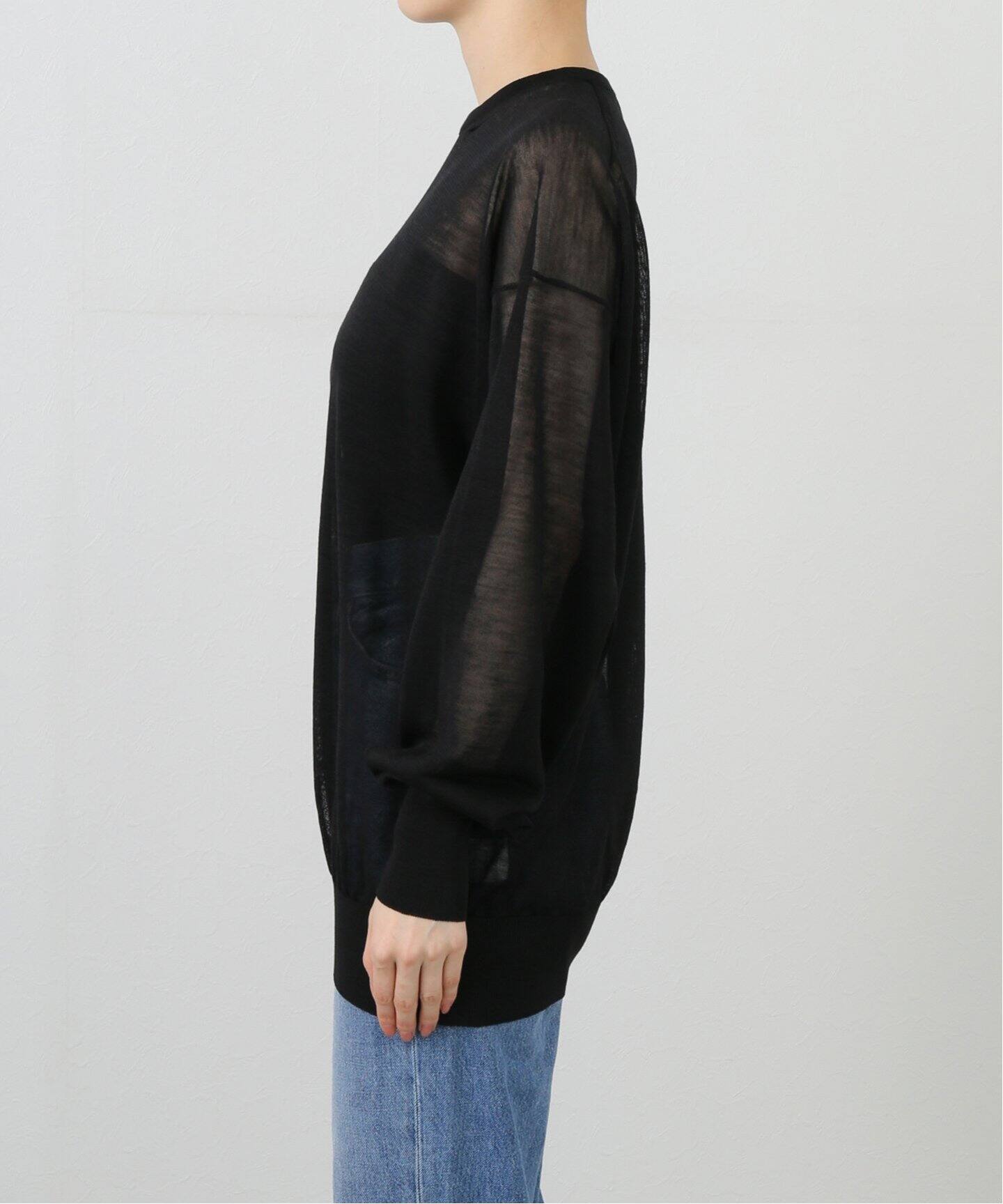 HERILL/ヘリル】RAMIE HIGHGAUGE クルーネックニット（ニット  