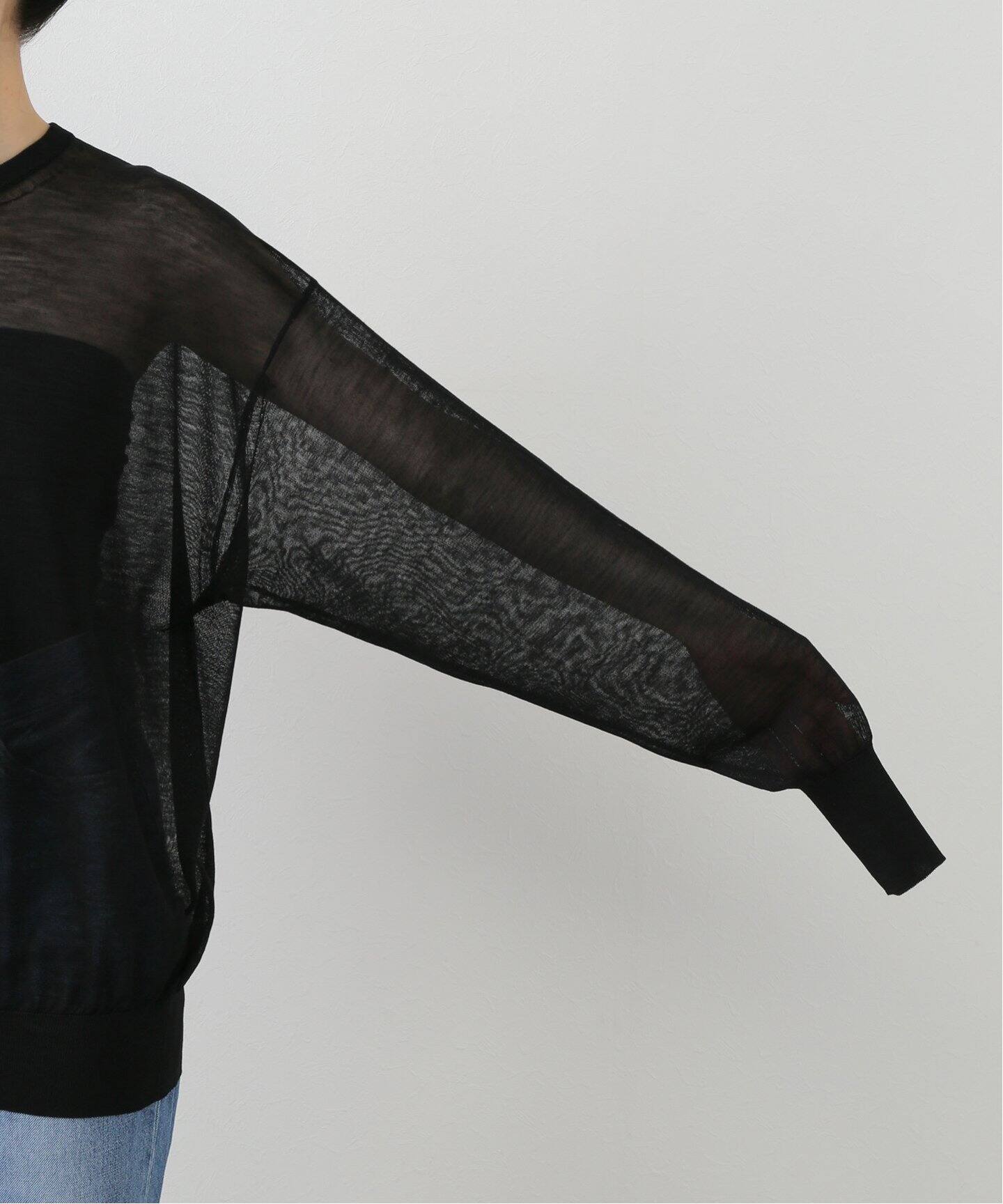 HERILL/ヘリル】RAMIE HIGHGAUGE クルーネックニット（ニット  