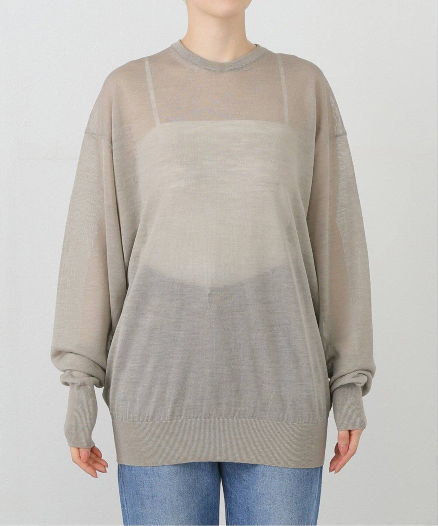 HERILL/ヘリル】RAMIE HIGHGAUGE クルーネックニット（ニット  